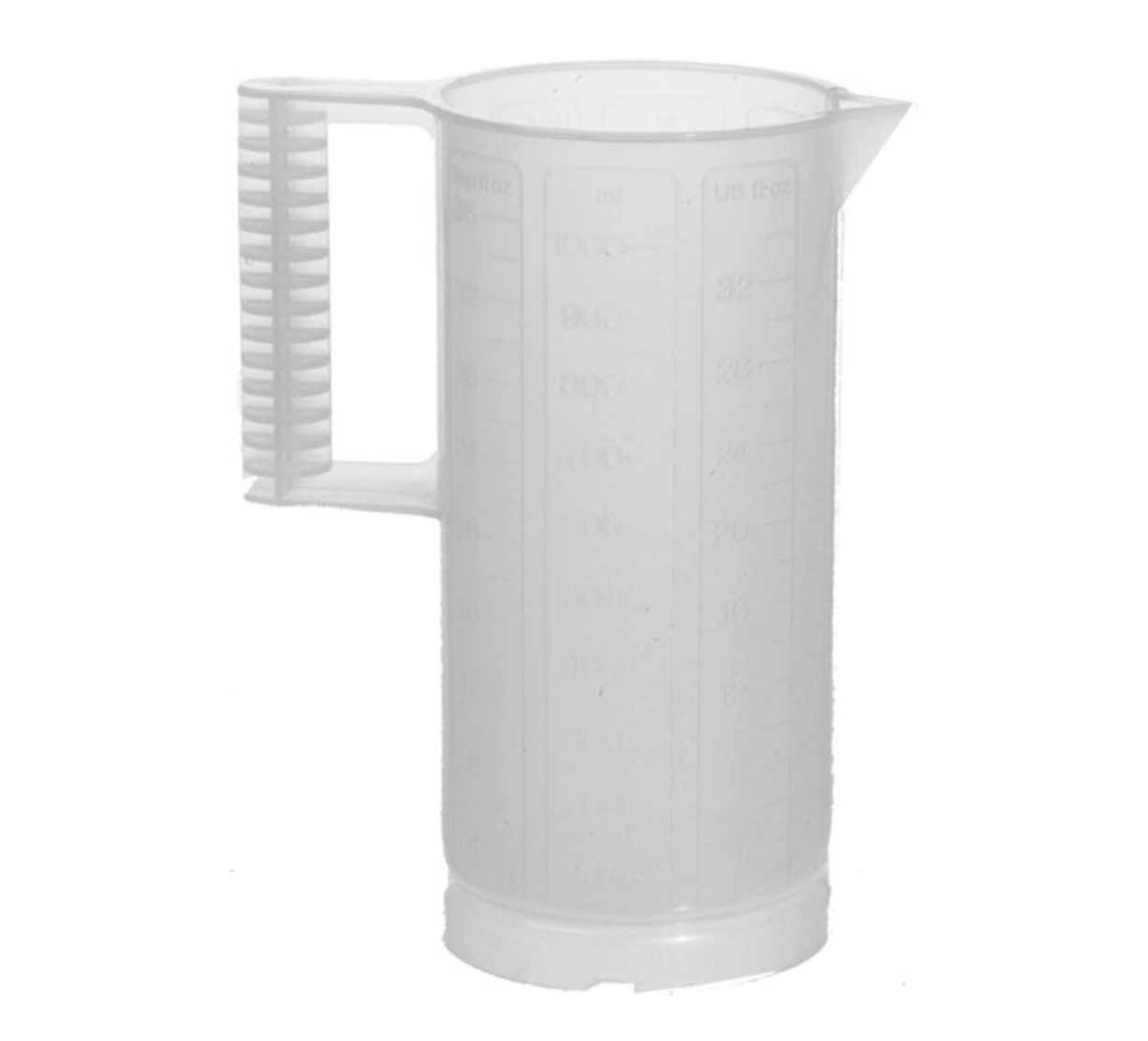 Paterson Plastic Beaker 32 oz - Measuring Cup with Ounce & Metric Graduations - Ideal for Science Labs, Cooking, and DIY Projects