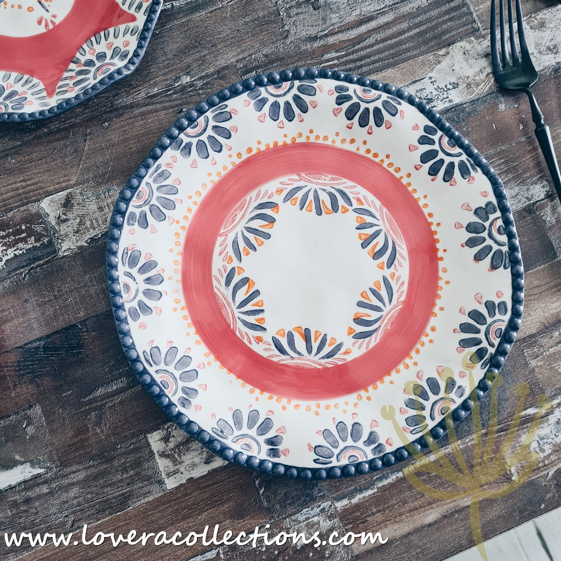 Afrocentric Red Dinnerware & Serveware Set - Elegant African-Inspired Plates, Bowls & Serving Dishes for Stylish Dining & Entertaining | Perfect for Dinner Parties, Holidays & Cultural Celebrations