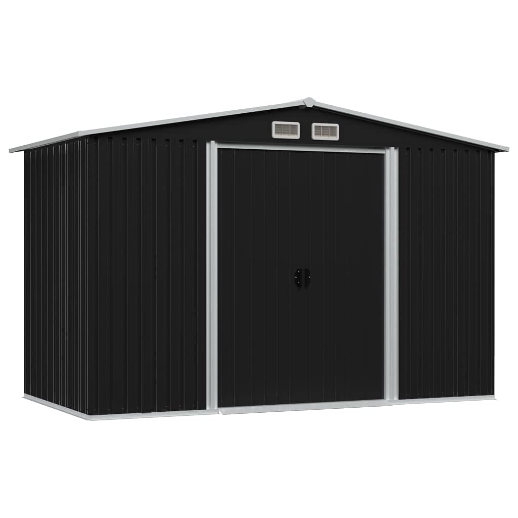vidaXL Metal Garden Storage Shed - Outdoor Tool Organizer Cabinet with Multiple Color Options | Perfect for Backyard, Patio & Garage Organization