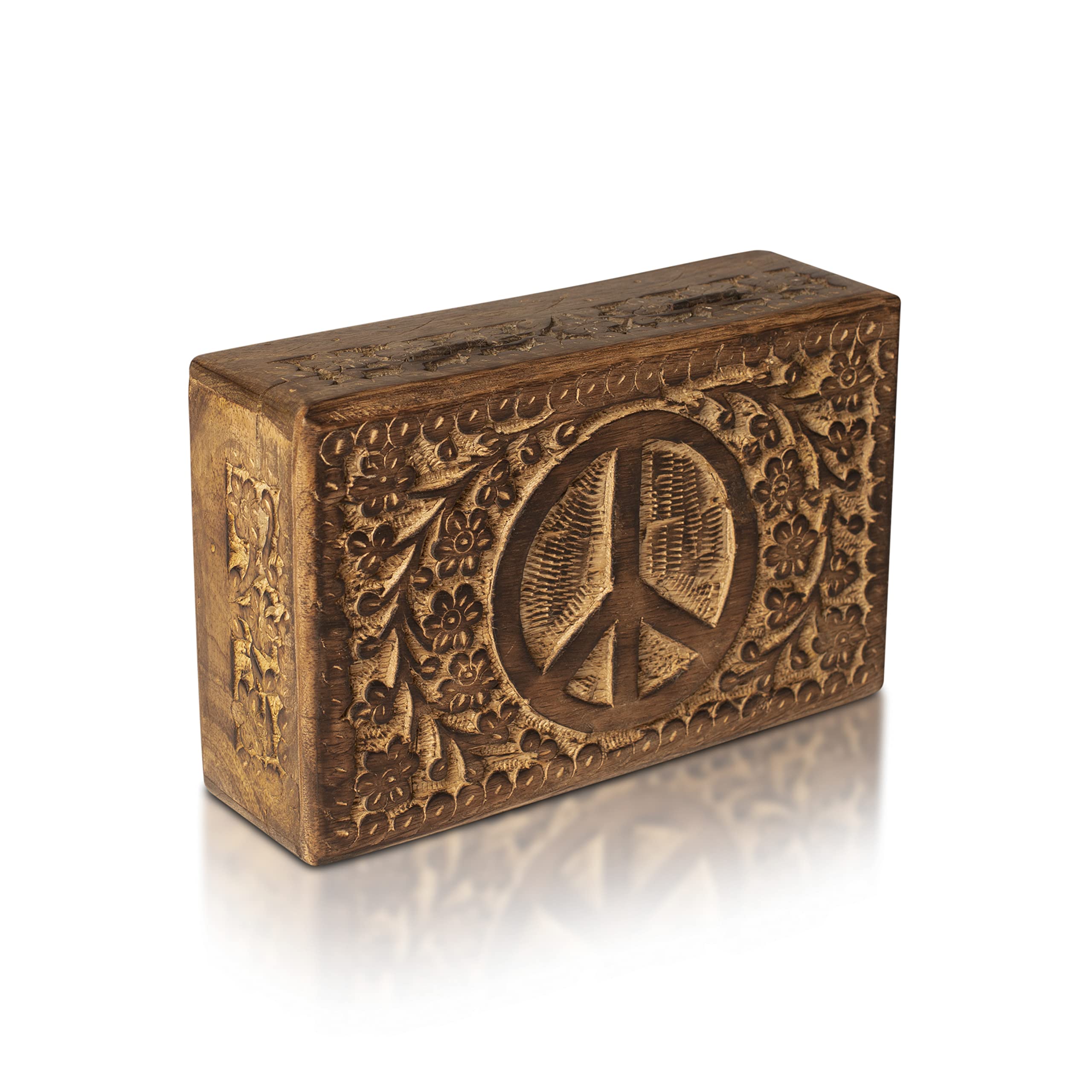 Handmade Wooden Jewelry Box Organizer - Natural Decorative Keepsake Box for Women, Birthday, Anniversary & Housewarming Gifts | Perfect for Jewelry Storage, Watch Display & Home Decor