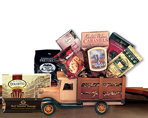 Vintage Style Snack Gift Box - Gourmet Treats for Men | Unique Thank You Gift Idea for Coworkers, Boss & Friends | Perfect for Birthdays, Holidays & Corporate Events
