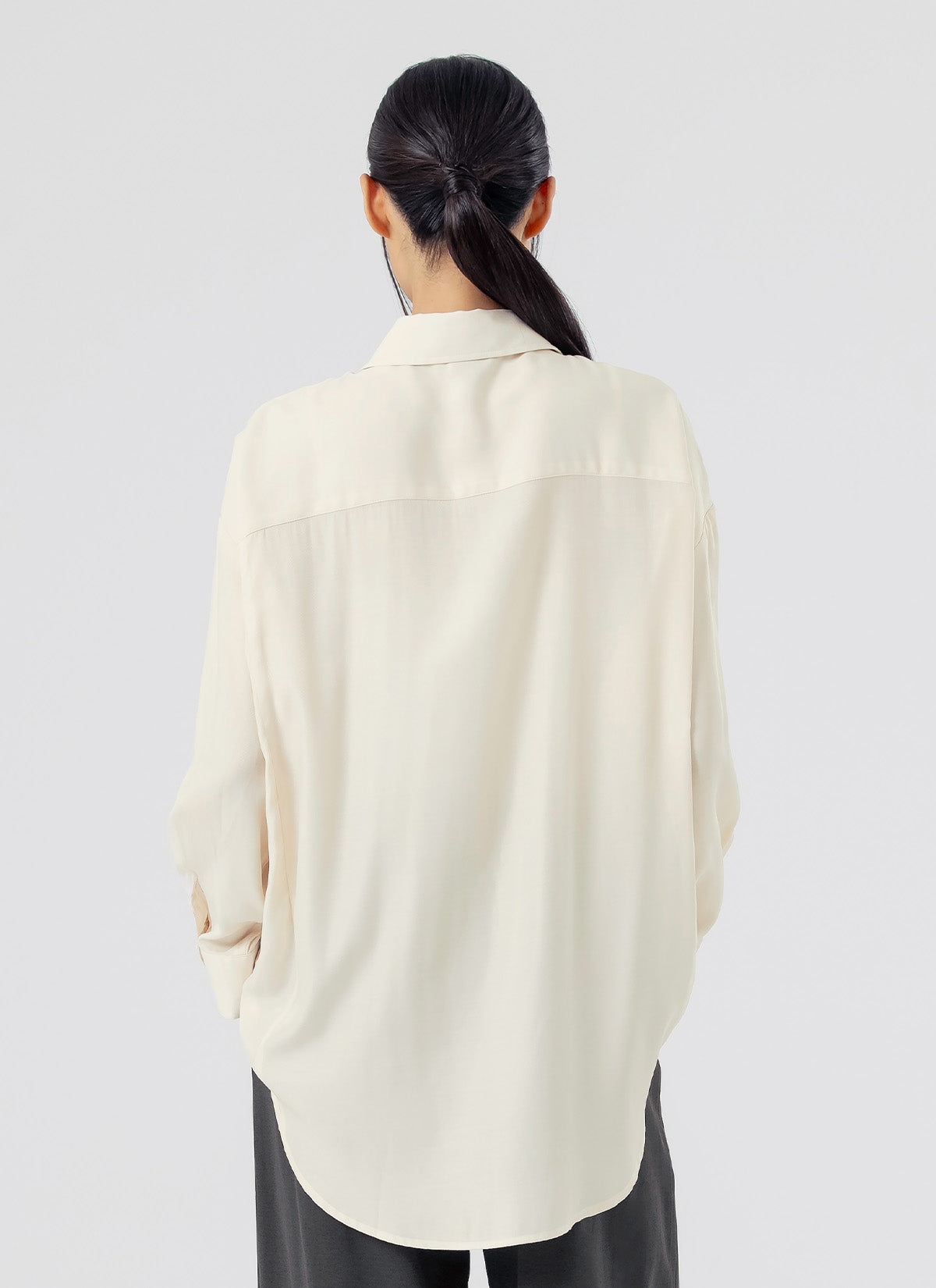 Stylish Drape Loose Fit Shirts for Women - Comfortable Casual & Office Wear - Trendy Oversized Blouse for Everyday Outfits