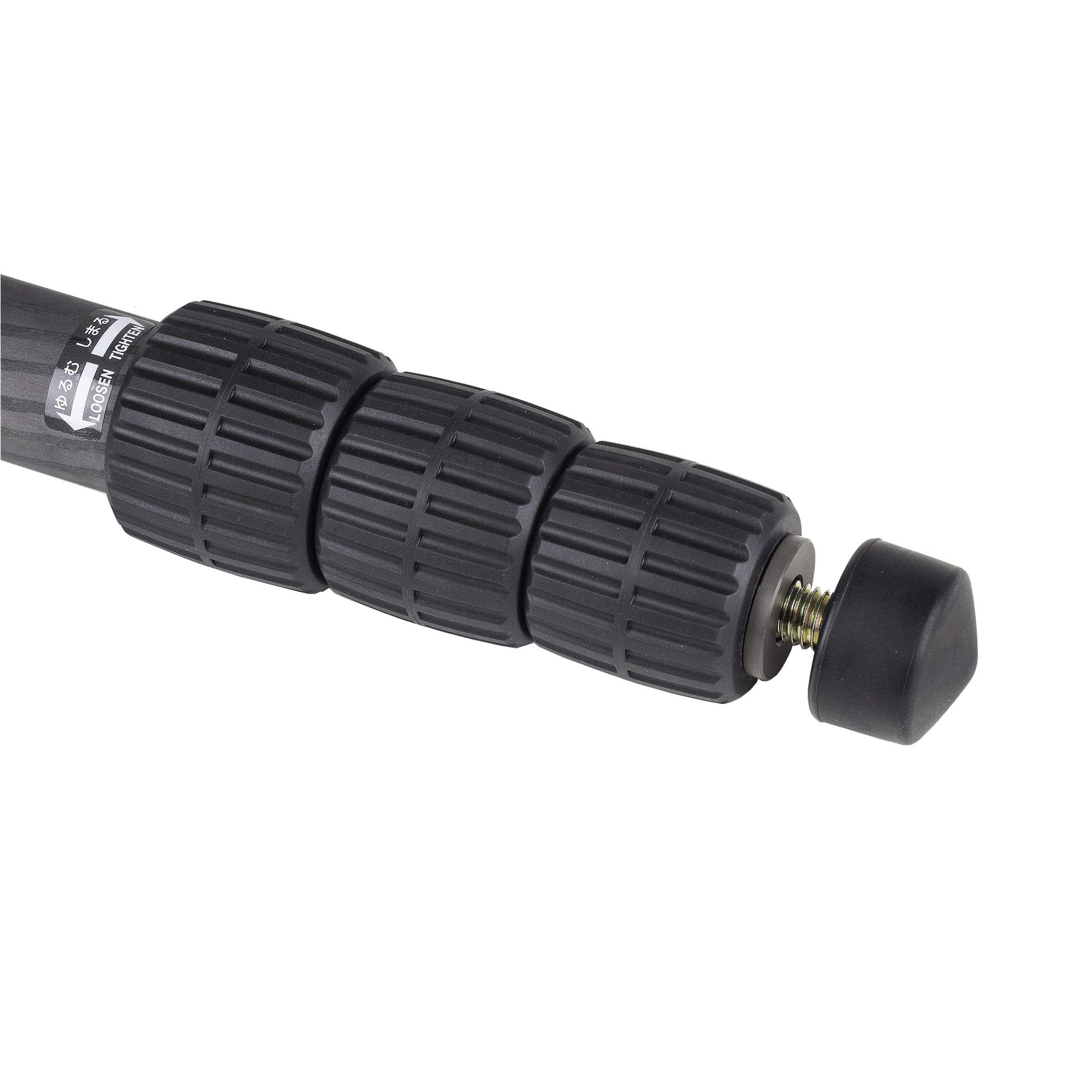 Pro Pod CF-834 Carbon Fiber Monopod Black (618-834) - Lightweight Camera Support for Travel, Sports & Outdoor Photography
