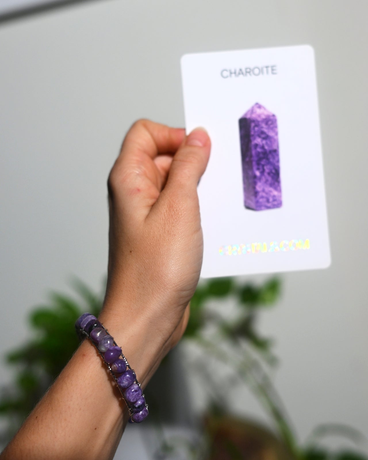 Natural Charoite Stone Bangle Bracelet for Women | Healing Crystal Jewelry for Stress Relief & Positive Energy | Perfect for Meditation, Yoga & Spiritual Gifts