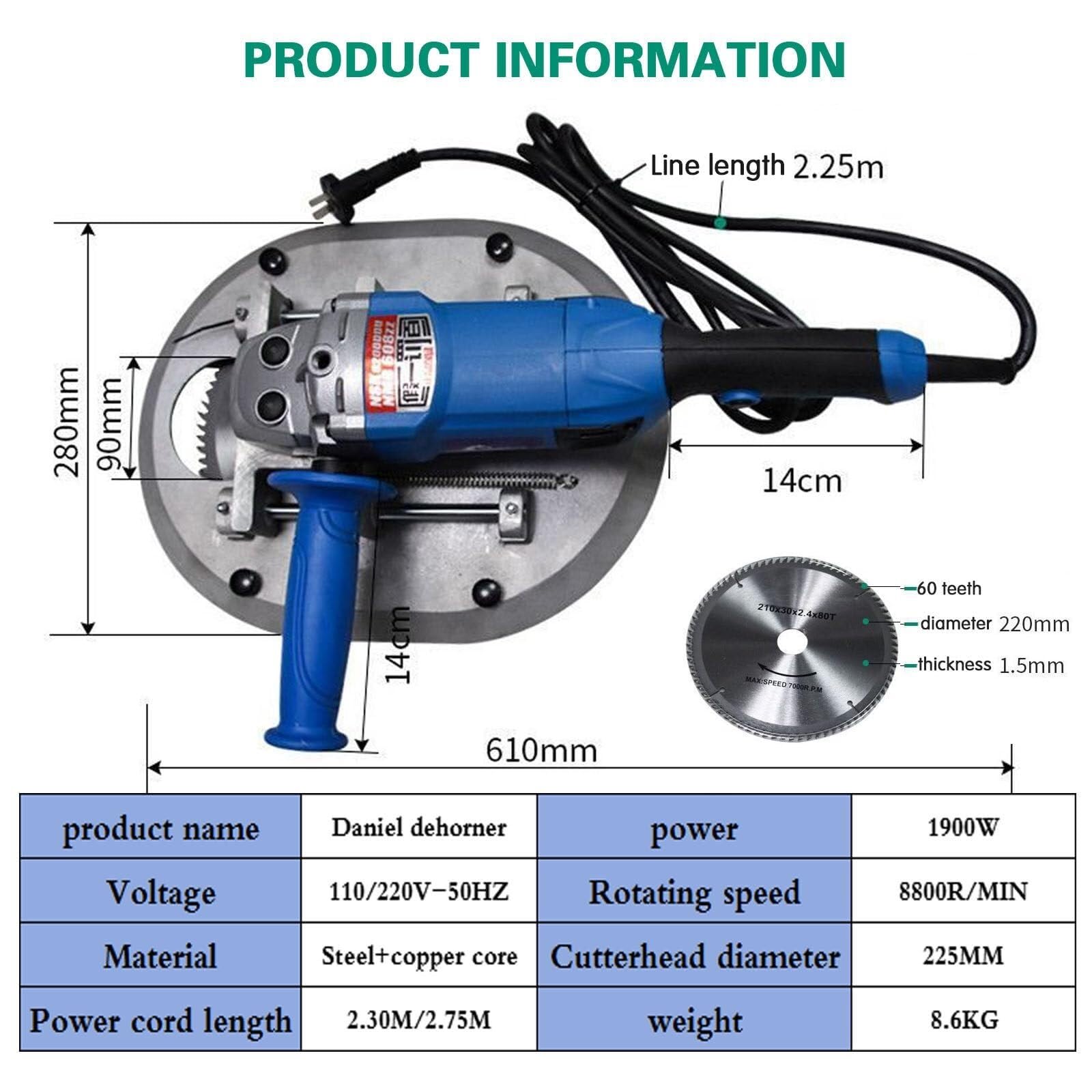 Electric Cattle Dehorner 110V/220V 1900W - Professional Livestock Dehorning Tool for Goats, Sheep & Cattle - Safe & Efficient Horn Removal for Farm & Ranch Use