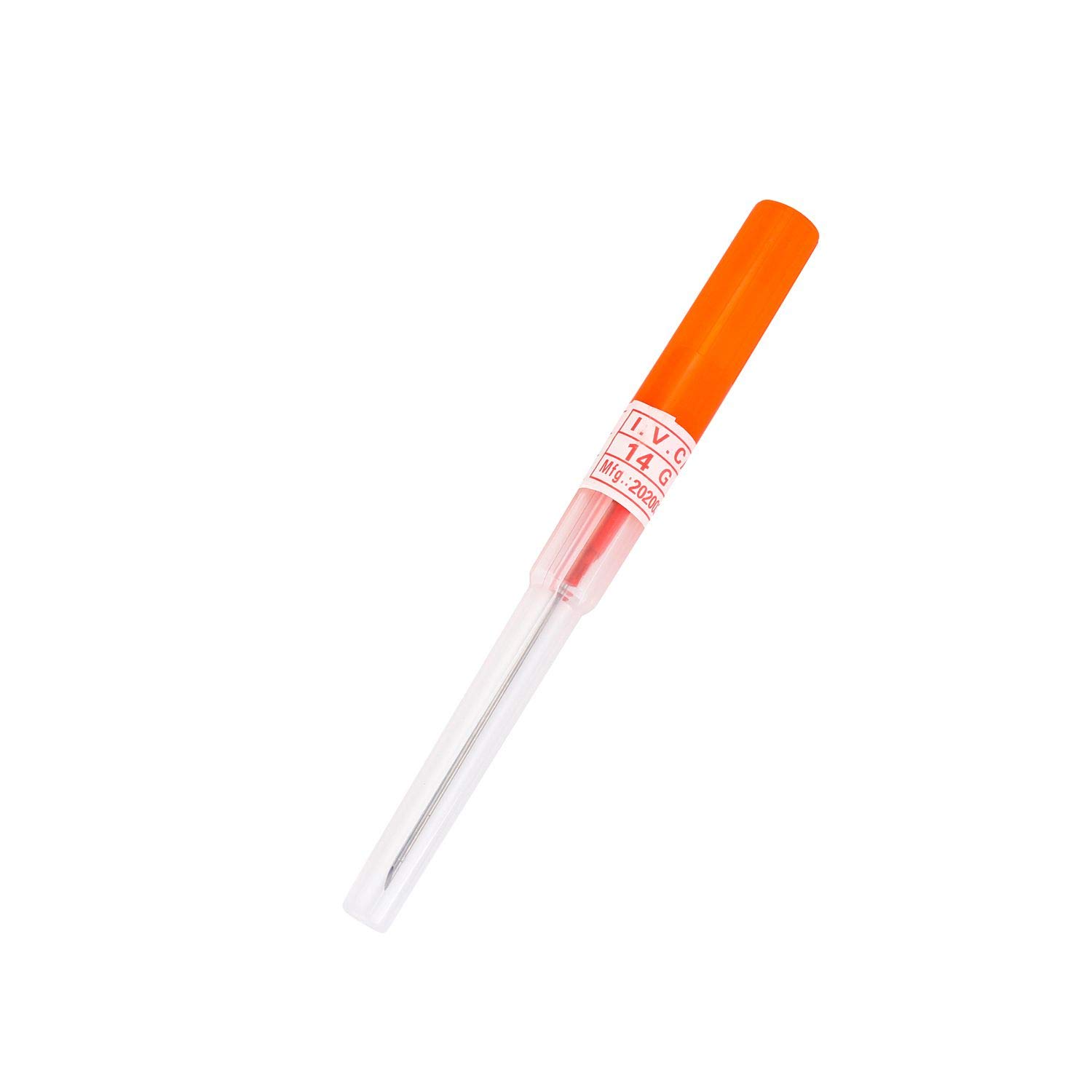 50pcs 14G Piercing Needles for IV Start Kit - Sterile Catheter Needles for Medical Use, Tattoo & Body Piercing (Red) - Perfect for Clinics, Tattoo Studios & Home Piercing Kits