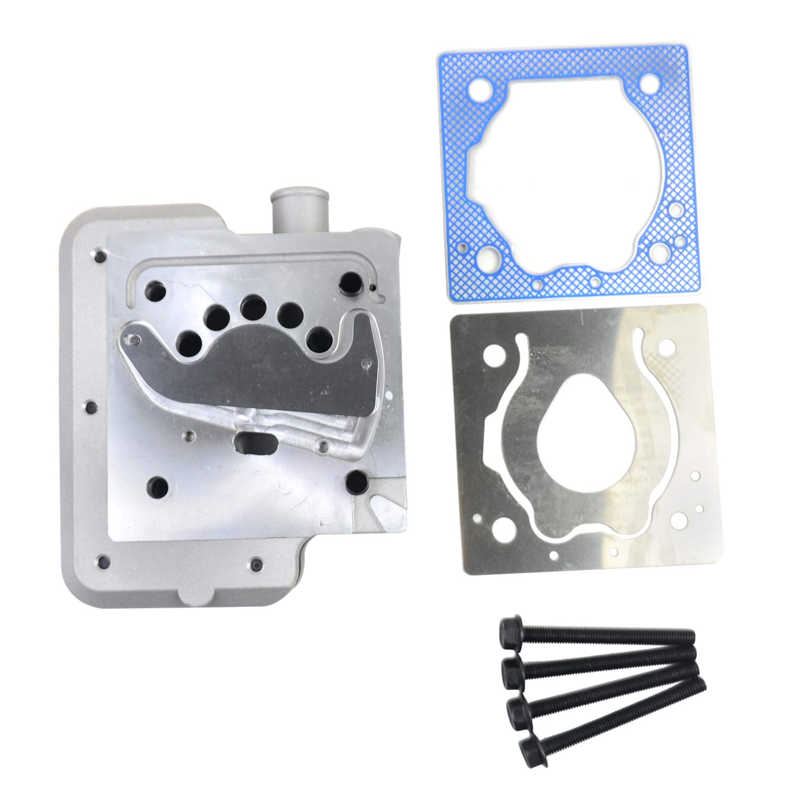 Cummins ISX 6CT ISCE QSC ISLE Air Brake Compressor Cylinder Head Replacement Kit with Gasket & Bolts (Part# 9111539202 4936226 3969124) - Heavy Duty Truck & Semi-Trailer Repair Solution