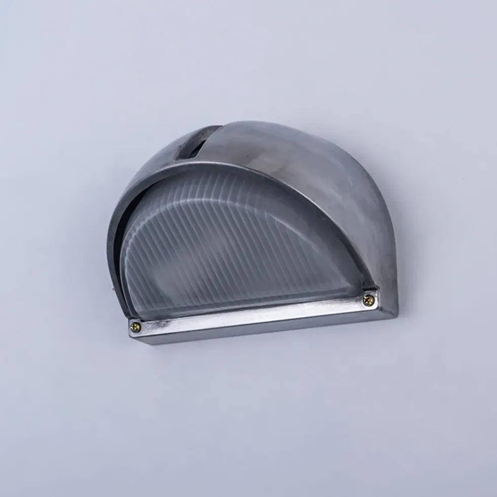 Modern Geometric Silver Industrial Outdoor Wall Lights - Waterproof & Durable for Patio, Garden, Porch, and Exterior Home Lighting
