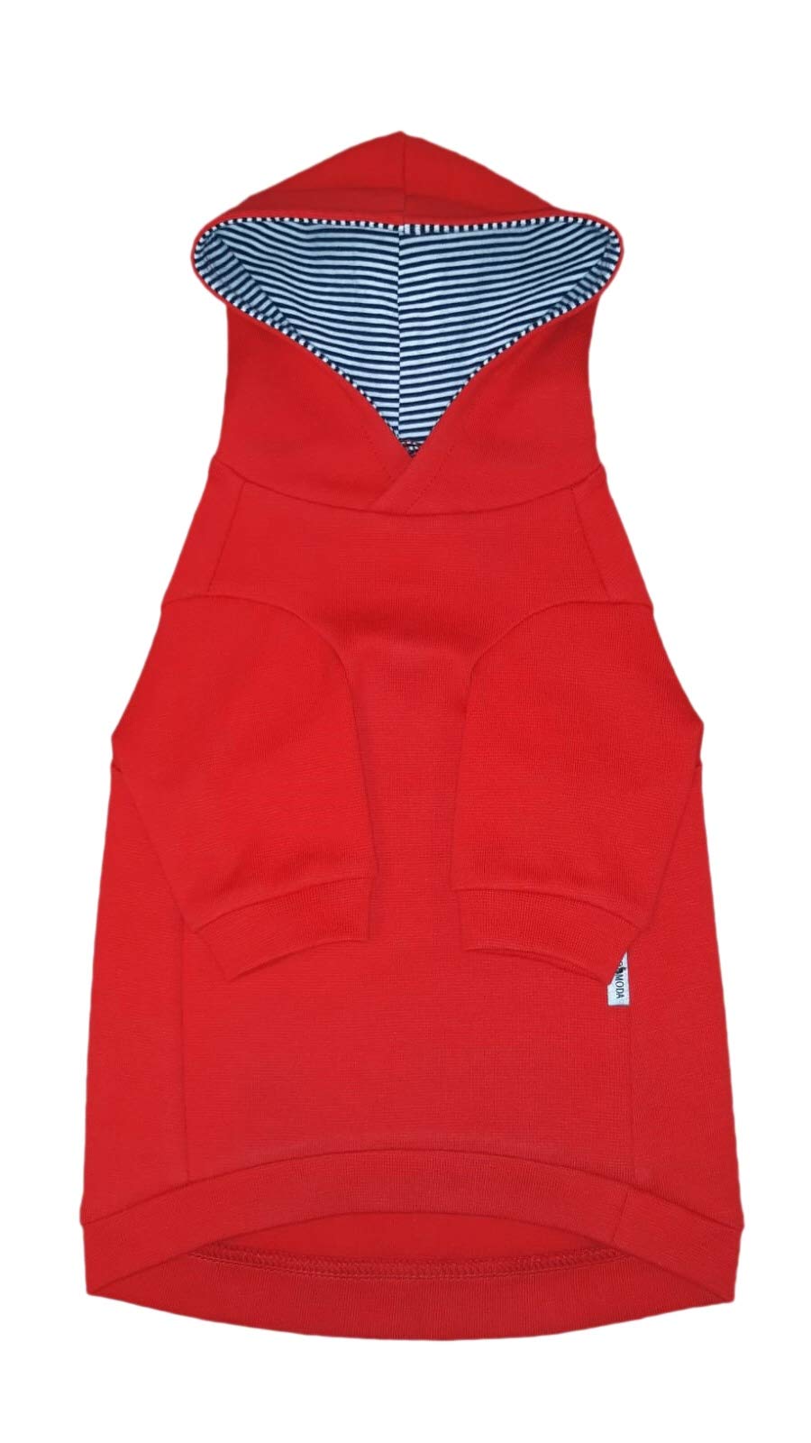 Red Sphynx Cat Hoodie for Hairless Cats - Soft & Comfortable Naked Cat Clothes Size S - Perfect for Indoor Wear & Photo Shoots
