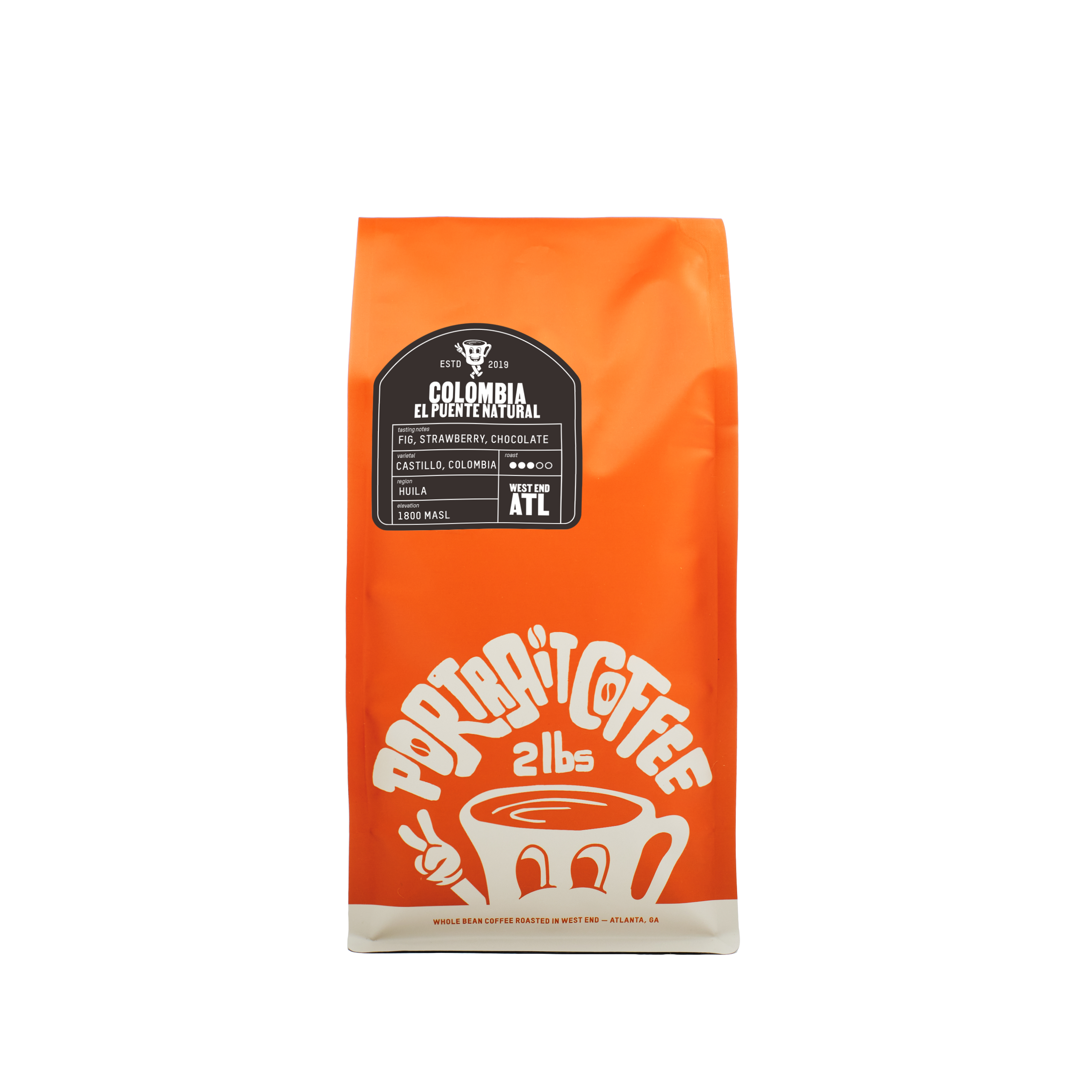 Premium Colombia El Puente Natural Coffee Beans - Single Origin Specialty Grade for Pour Over, French Press & Cold Brew - Perfect for Home Brewing & Gifting