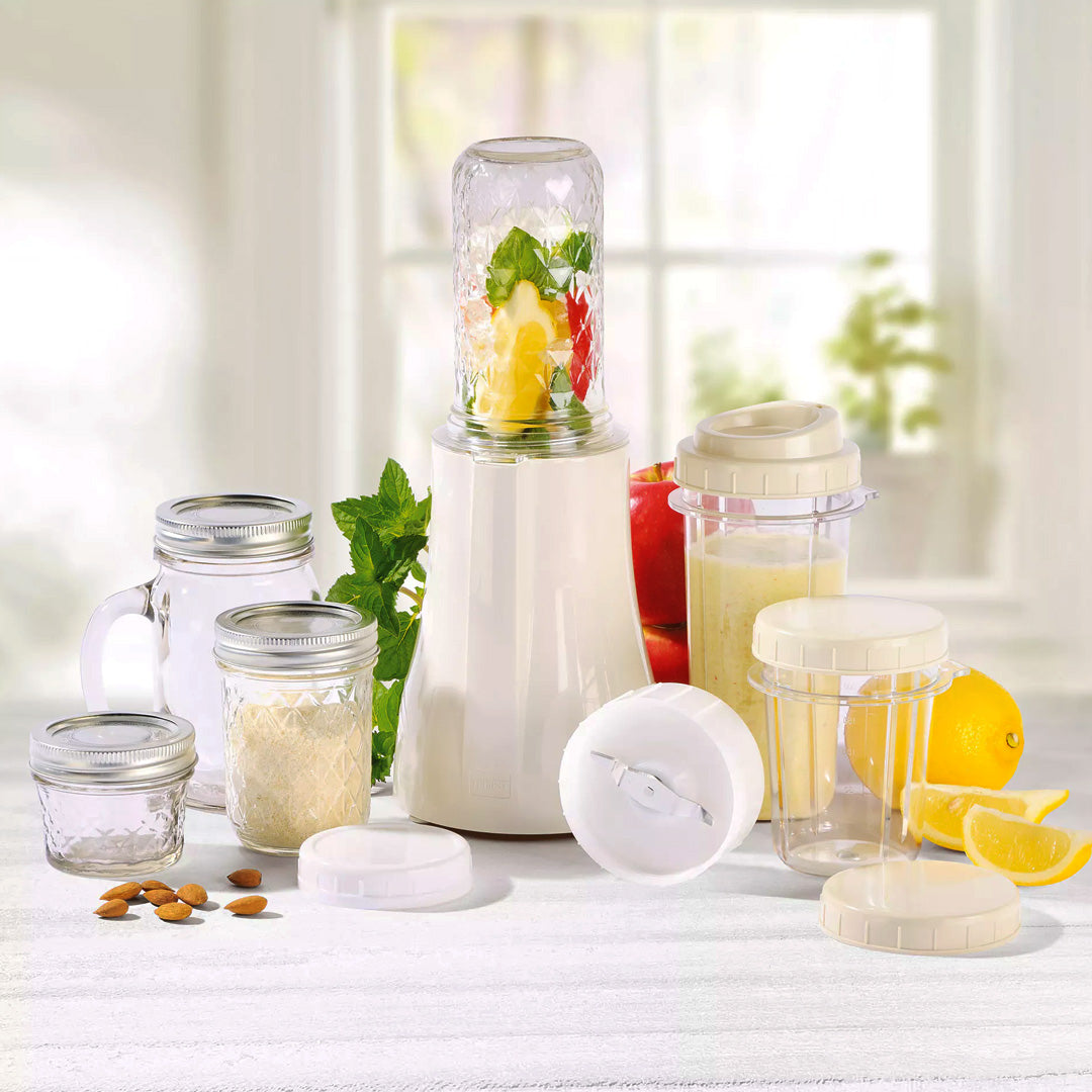 Personal Blender® Original Single Serve Blender - 19 Piece Mason Jar Set with XL Cups for Smoothies, Protein Shakes & Meal Prep - Perfect for Home, Office & Travel Use