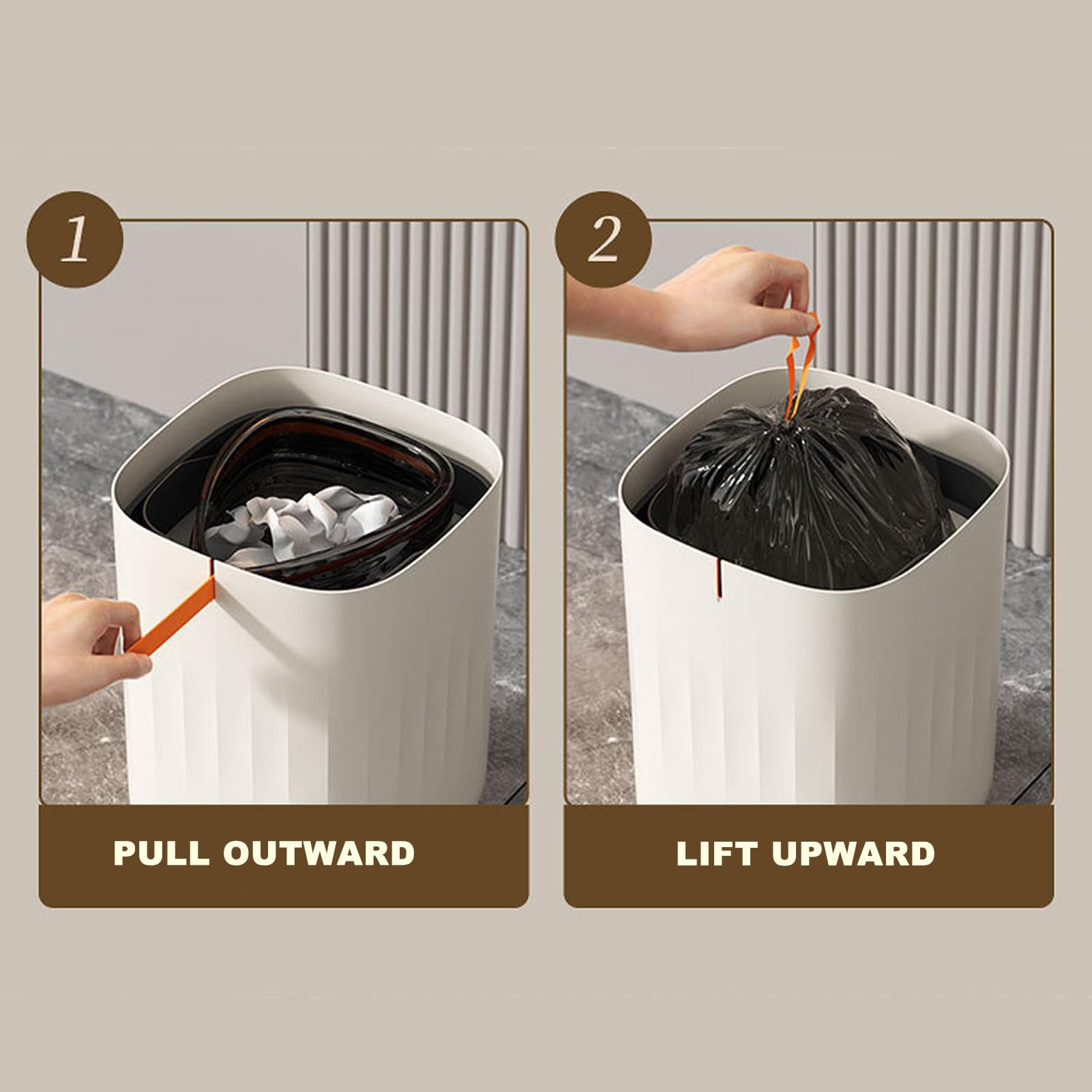 20L High Capacity Automatic Touchless Trash Can with Motion Sensor Lid - Rechargeable Waterproof Smart Trash Bin for Bathroom, Kitchen, Office & Home Use - Hands-Free Motion Activated Waste Bin for Convenient Disposal