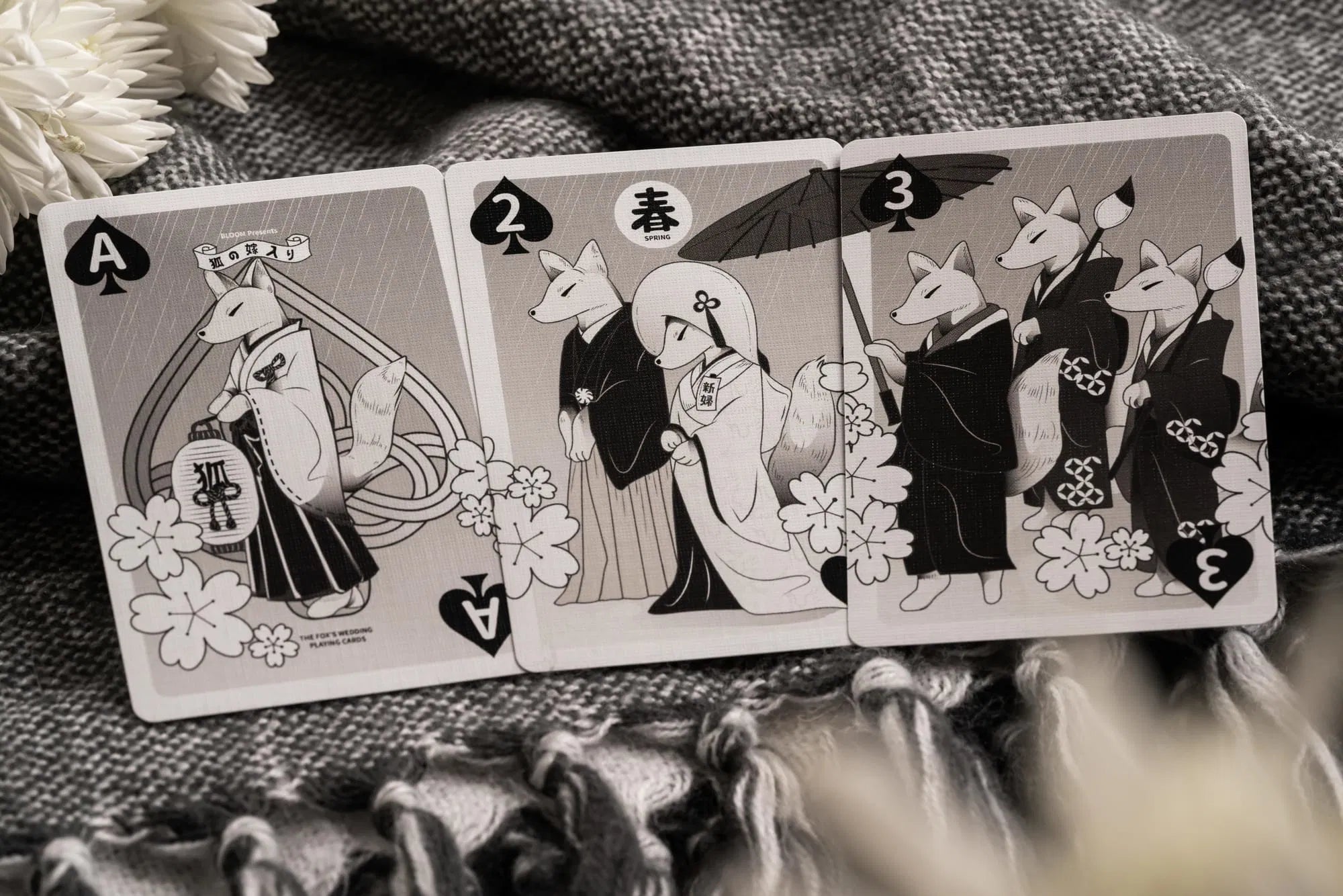 Fox's Wedding GhostLight Edition Playing Cards - Unique Gothic Art Deck for Magic Tricks, Poker Games & Collectors