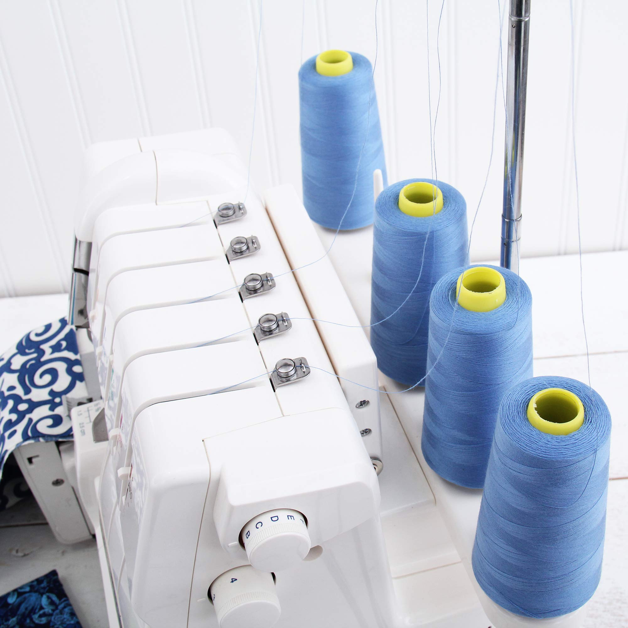 Threadart Serger Thread - 2750 Yard Polyester Sewing Thread Cone (40/2 Weight) in Toast Color - Perfect for Overlock Machines, Quilting & Garment Construction