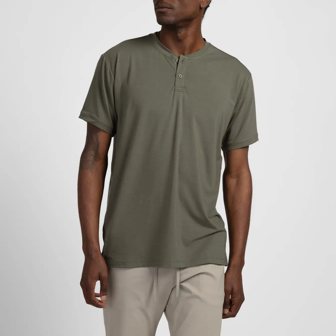 TRUE LUX Mock Polo Shirt for Men - Comfortable & Stylish Casual Wear for Work, Golf & Everyday Outfits