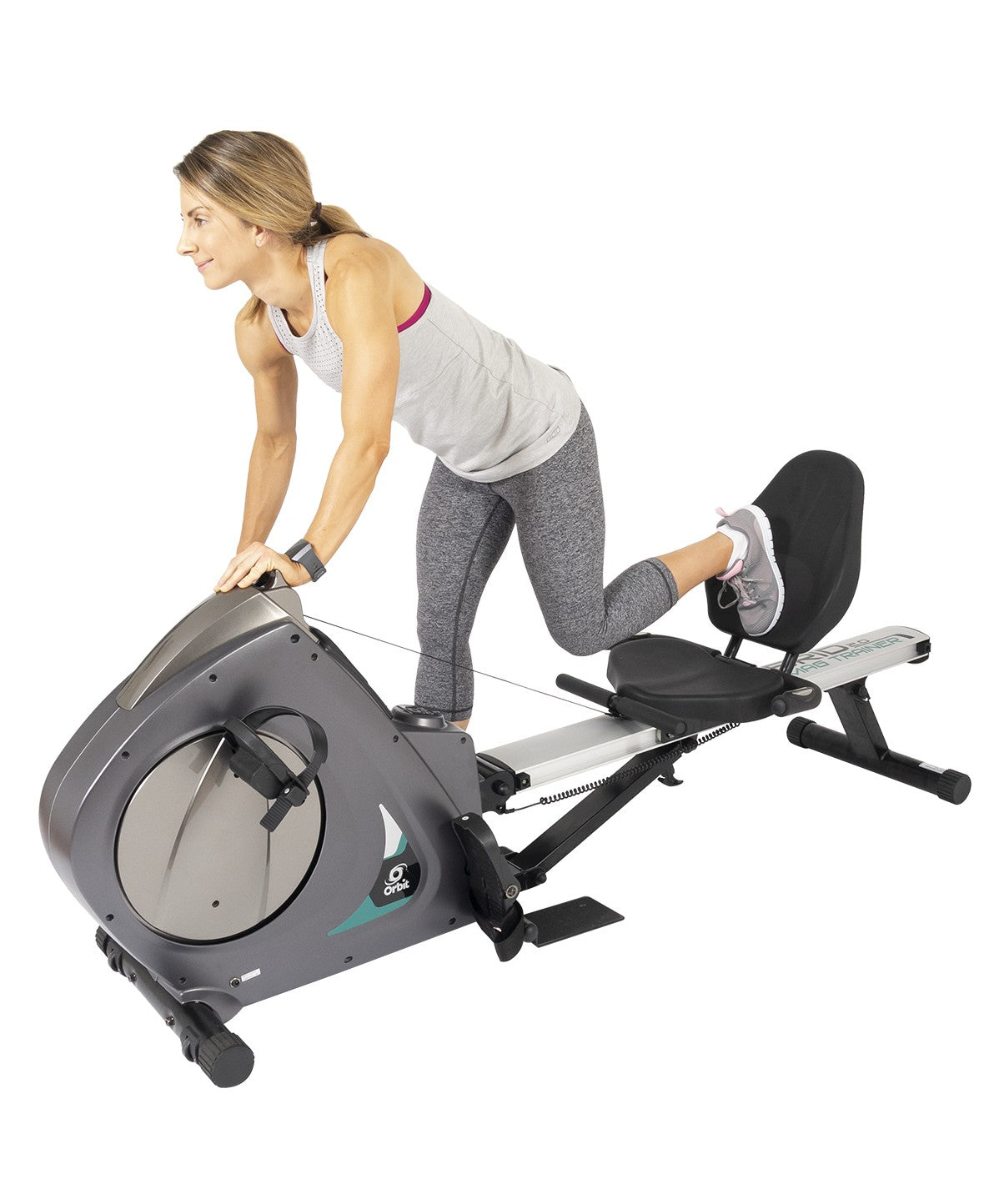 Hybrid Mag Trainer 2.0 - Magnetic Rowing Machine & Recumbent Exercise Bike for Home Gym - Perfect for Indoor Cardio Workouts and Full-Body Training