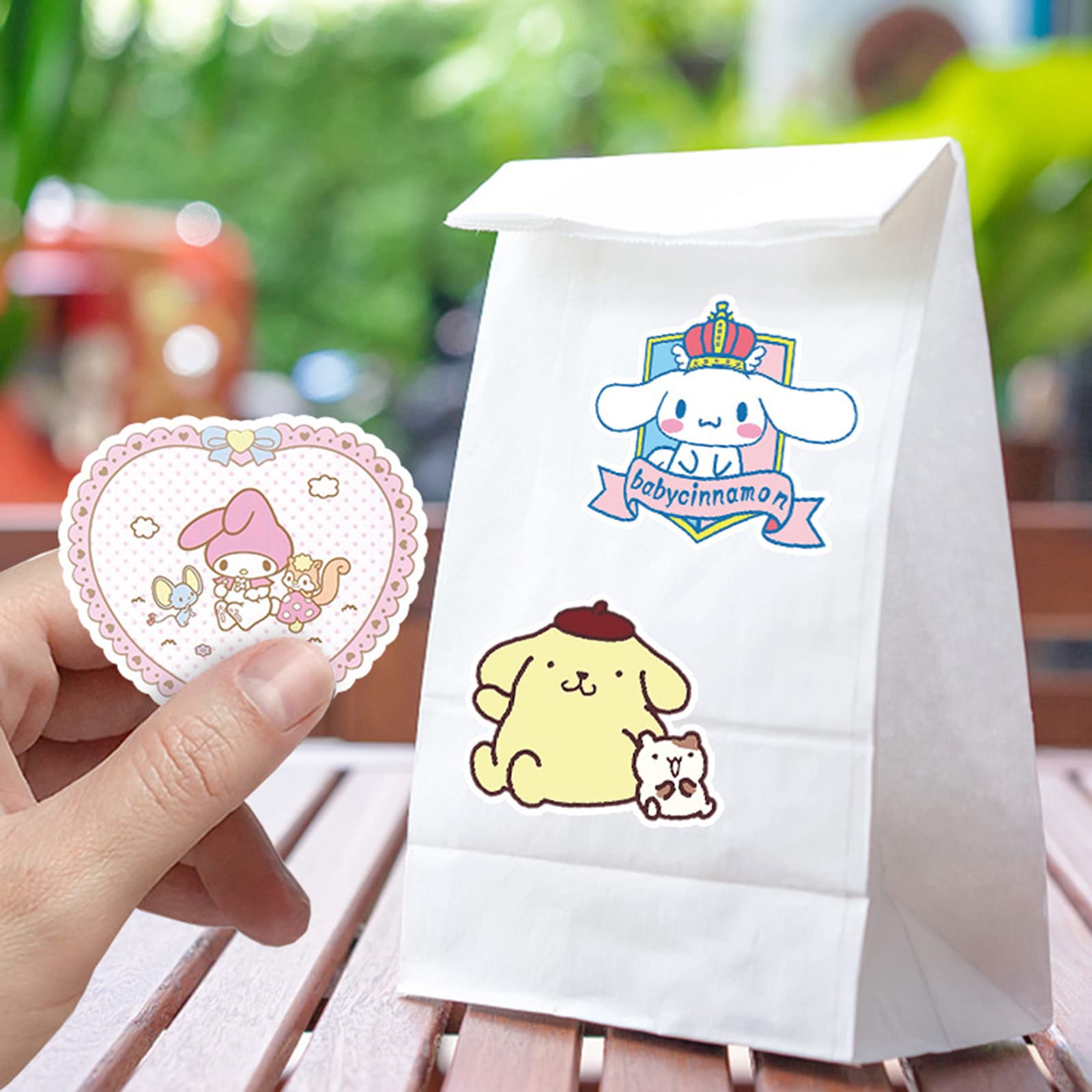 100 PCS Sanrio Stickers Set - My Melody, Kuromi, Hello Kitty, Pompompurin & Keroppi - Cute Vinyl Waterproof Stickers for Kids, Teens & Adults - Perfect for Laptops, Water Bottles, Journals & DIY Crafts