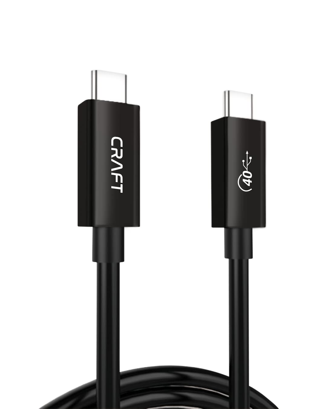 4ft USB4 Type C Cable - Thunderbolt 4 Compatible, 40Gbps High Speed Data Transfer, 100W Fast Charging for MacBook Pro/Air, iPad Pro, Dell XPS | Supports 8K Display | Perfect for Home Office, Gaming & Video Editing