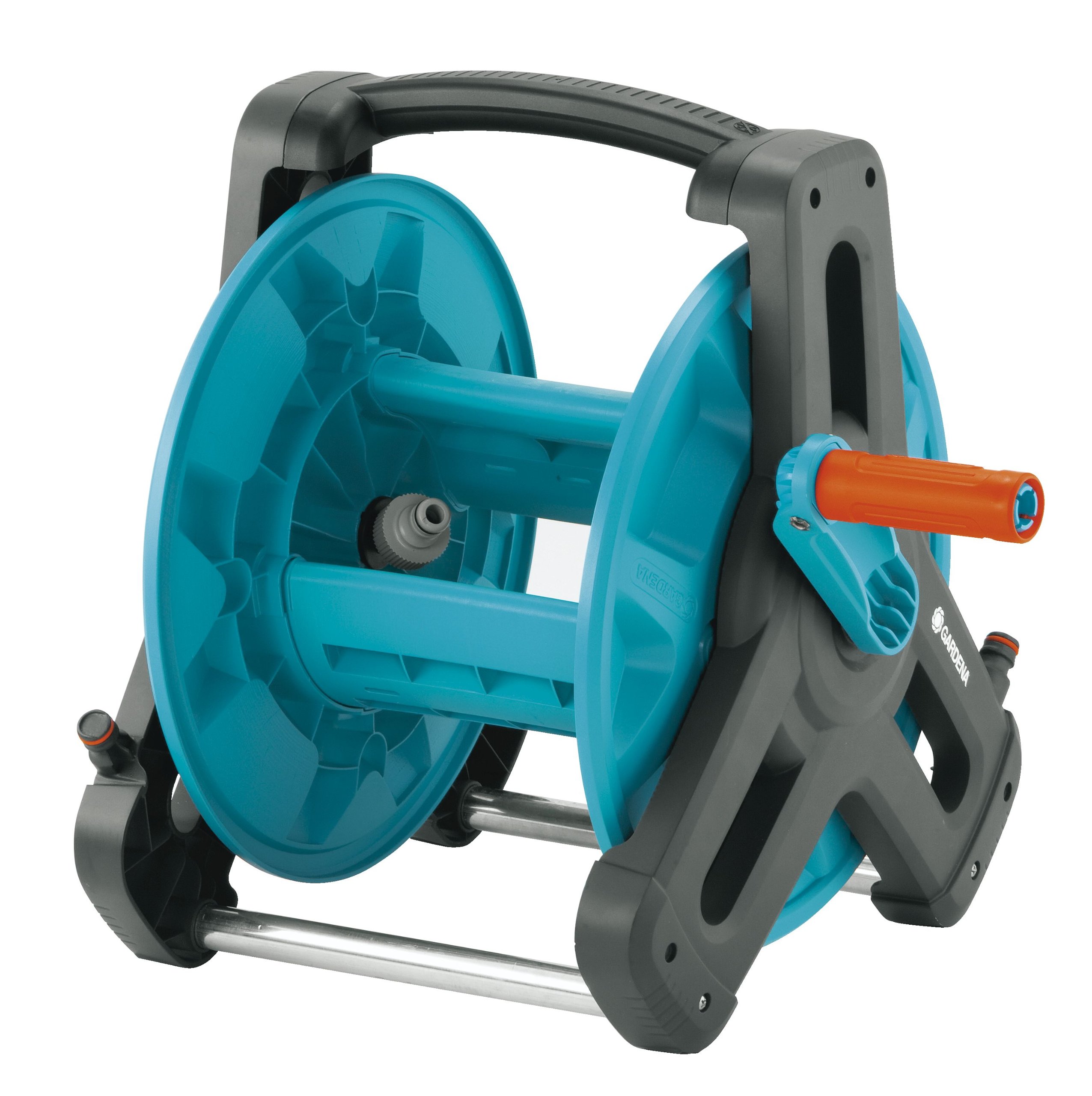 GARDENA 50 Classic Portable Garden Hose Reel - Lightweight Retractable Water Hose Storage for Lawn, Yard & Outdoor Gardening - Perfect for Watering Plants, Washing Cars & Patio Cleaning