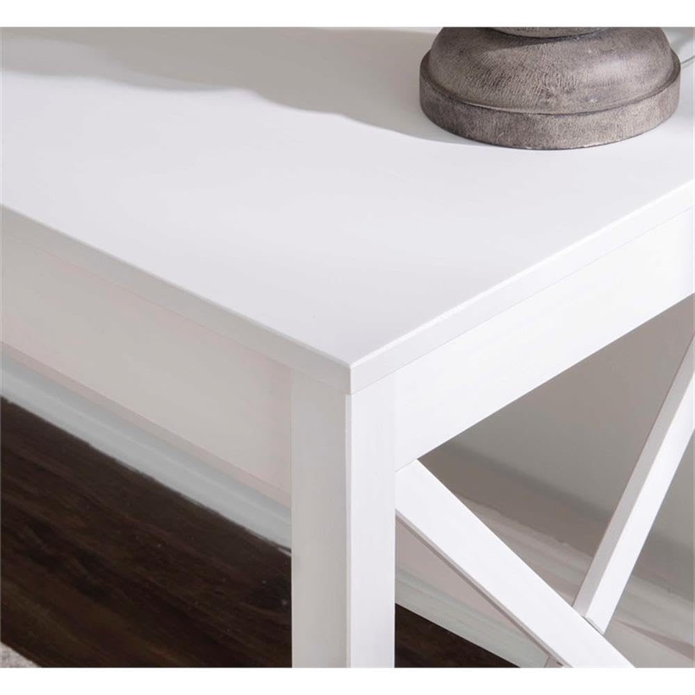 UrbanPro Modern Home Office Wood Laptop Desk in Antique White - Compact Writing Table for Small Spaces, Work from Home & Study - Perfect for Apartments, Dorms & Office Use