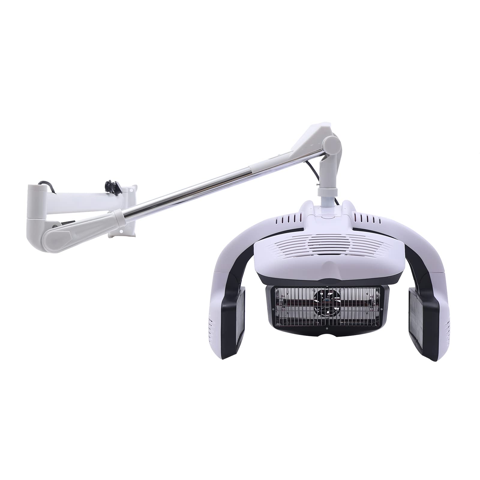 Professional 1250W Wall-Mount Hair Dryer with Infrared Treatment & Timer - Adjustable Salon Hair Color Processor for Styling & Drying - Perfect for Beauty Salons, Spas & Home Use