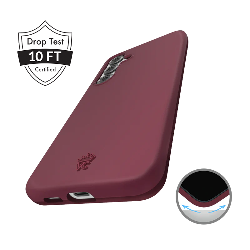 Vintage 1990s Burgundy Samsung Phone Case - Retro Protective Cover for Samsung Galaxy Series (Perfect for 90s Theme Parties & Nostalgic Gift Ideas)