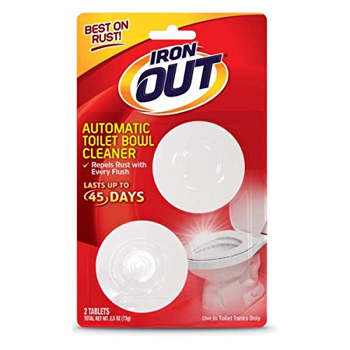 Iron Out Toilet Bowl Cleaner - 2.1 oz (Pack of 2) - Removes Tough Stains & Rust - Ideal for Bathroom, Kitchen & Hard Water Areas