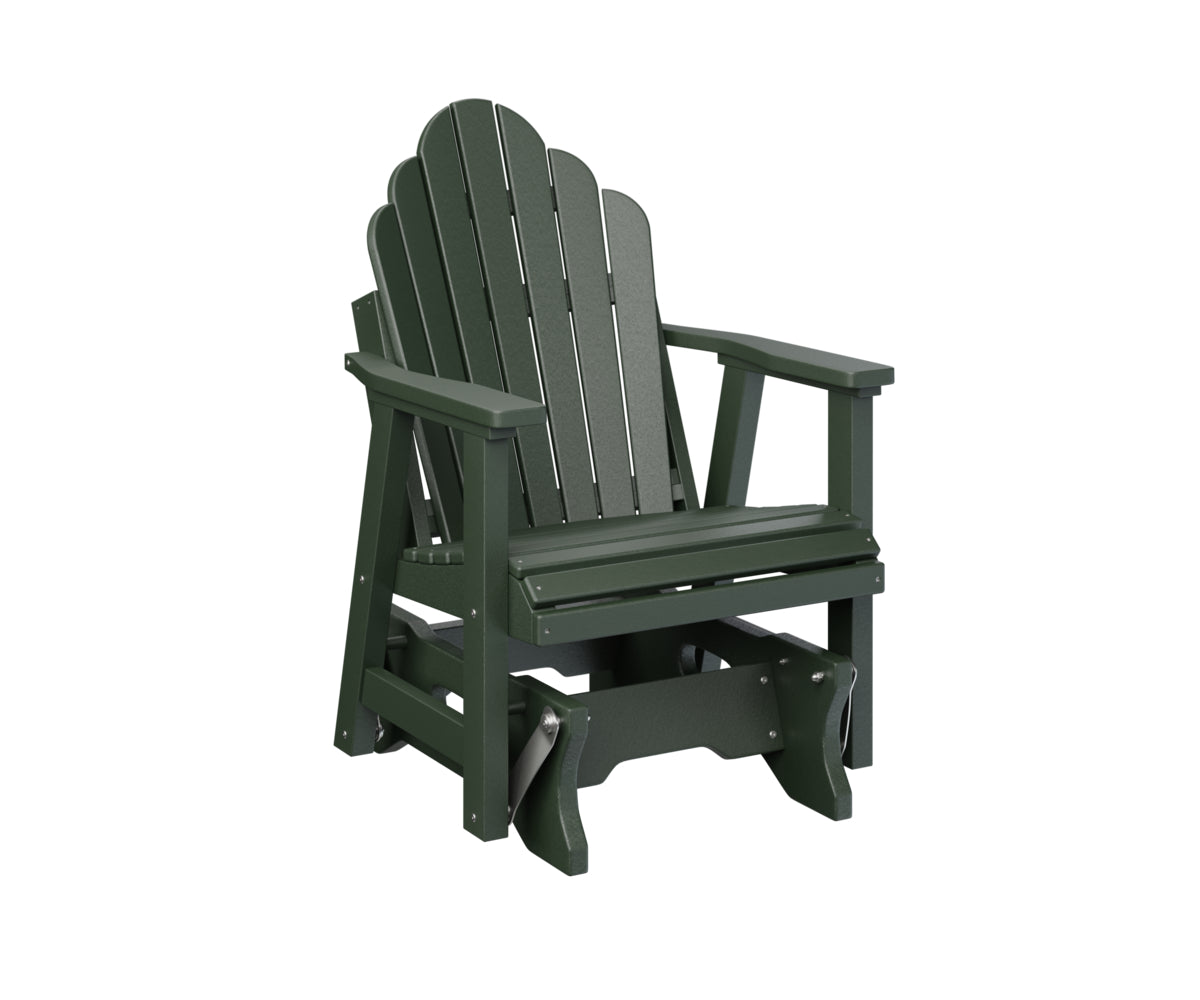 Berlin Gardens Cozi Back Single Glider - Comfortable Outdoor Rocking Chair for Patio, Porch & Garden Relaxation | Perfect for Reading, Lounging & Enjoying Nature