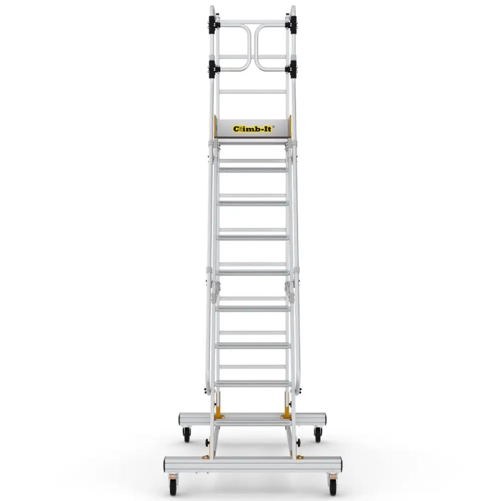 Climb It Mobile Steps with Safety Gate - Adjustable Baby Stairs for Home & Playtime - Perfect for Toddler Safety & Indoor Climbing