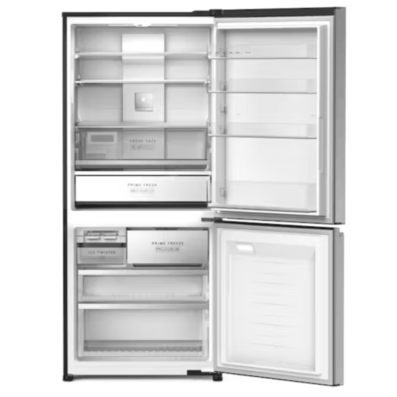 NR BW530HVSS 505L PRIME+ 2 Door Refrigerator - Energy Efficient Stainless Steel Fridge for Modern Kitchen & Home Appliances - Perfect for Family Storage & Restaurant Use