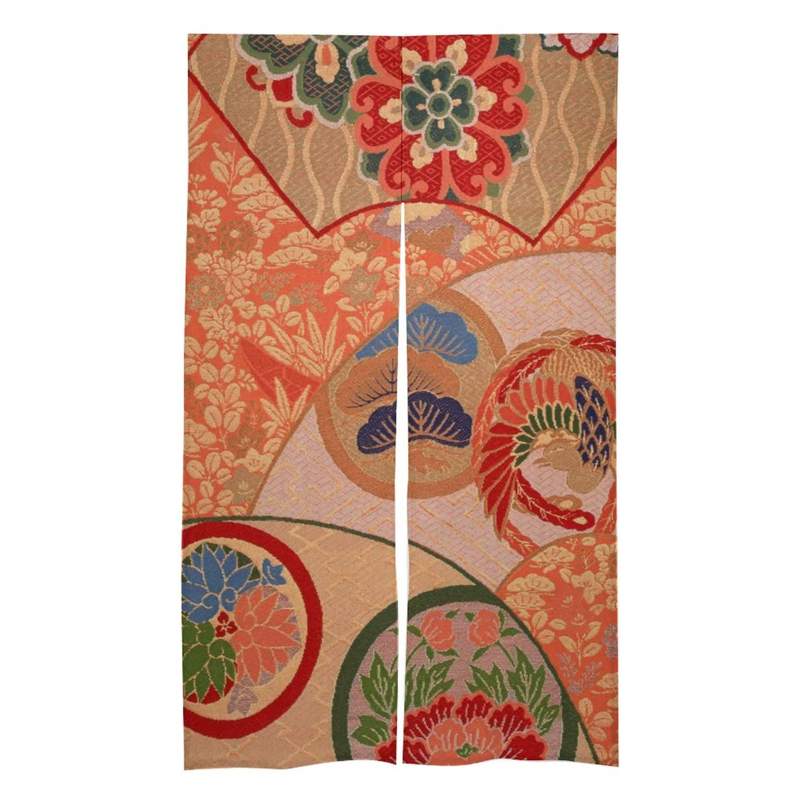 Japanese Traditional Art Noren Door Curtain - Handmade Cotton Fabric Partition for Doorway, Bathroom, Kitchen & Closet - Asian Home Decor & Unique Gift for Men - Perfect for Zen Decor, Room Dividers and Cultural Spaces