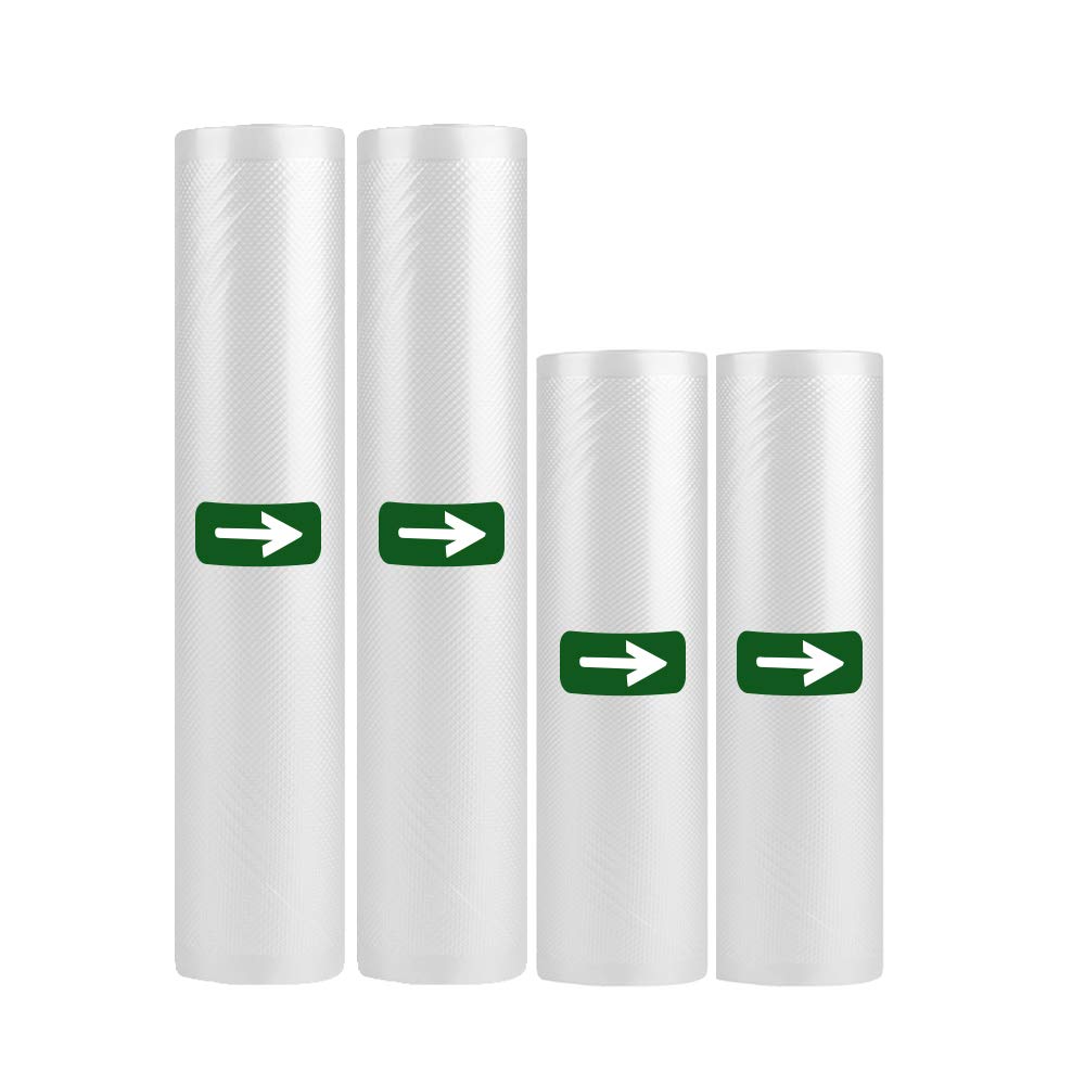 Premium Vacuum Sealer Bags Rolls - Heavy Duty Food Storage & Sous Vide Cooking Bags (2 Rolls 8