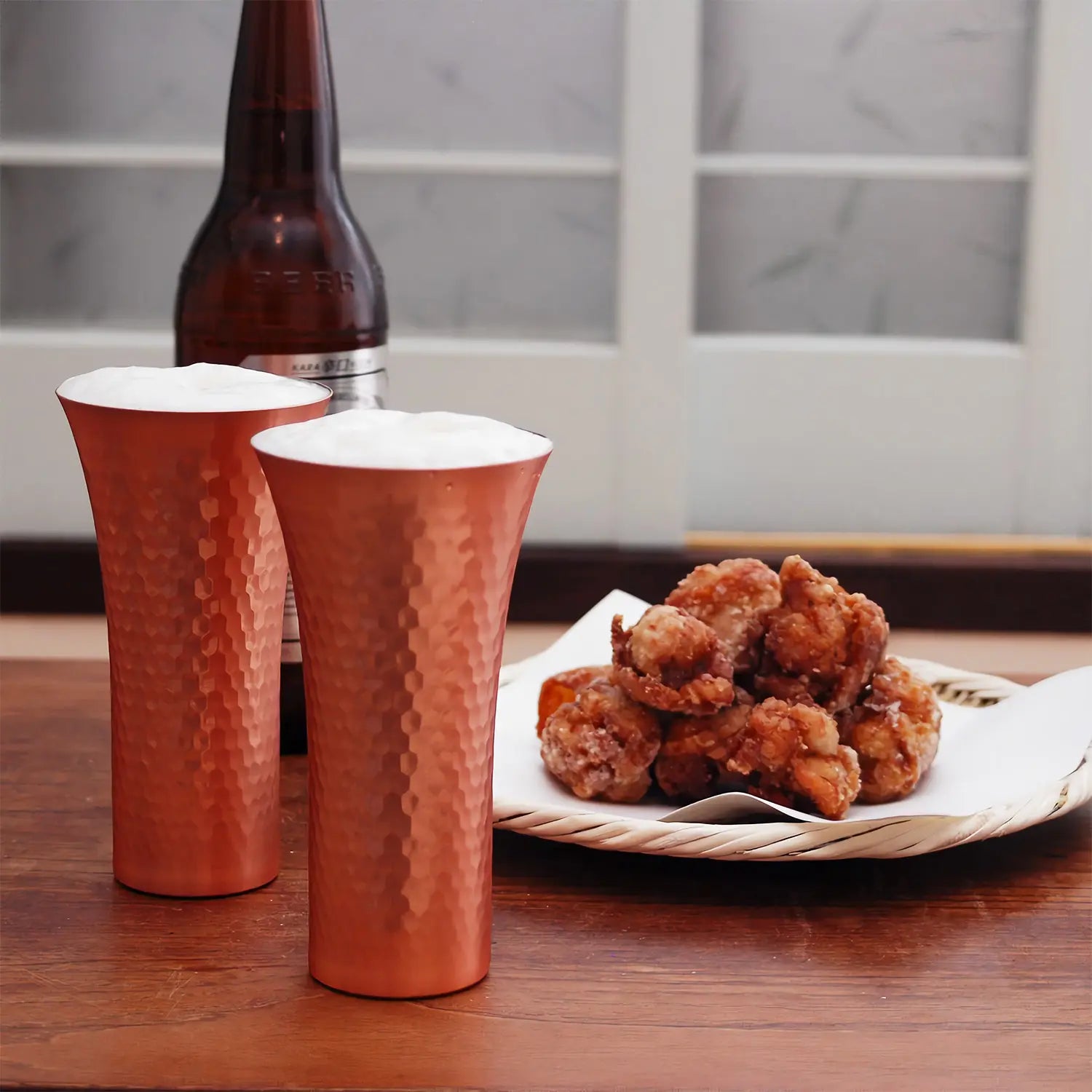 Premium Asahi Copper Beer Mug 380ml - Chilled Beer Glass for Lager, Ale & Craft Beer - Perfect for Home Bars, Parties & Gifts