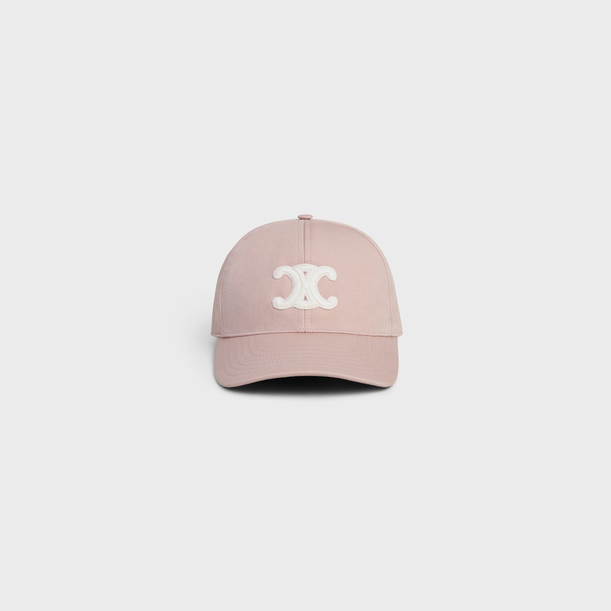Celine Triomphe Washed Cotton Baseball Cap in Blush - Stylish & Comfortable Hat for Women, Fashion Accessory for Casual Outfits & Summer Days