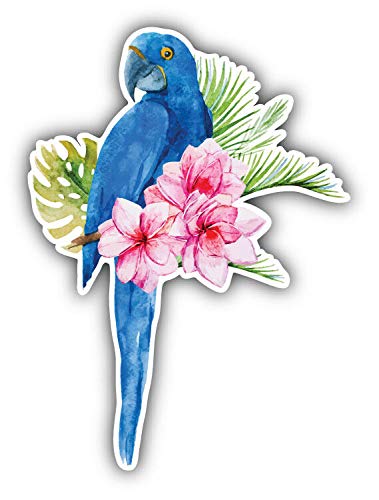 Double Sided Stainless Steel Watercolor Parrot Keychain - Durable Key Ring Holder for Car Keys, House Keys & Key Finder - Perfect Gift for Bird Lovers & Travel Accessories