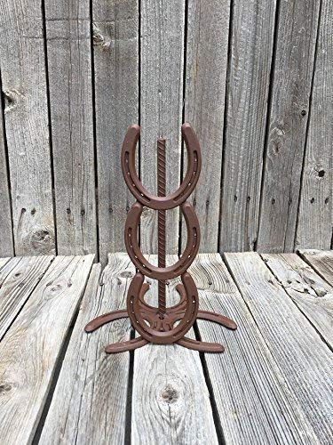 Stainless Steel Horseshoe Paper Towel Holder - Rustproof Kitchen Towel Rack for Farmhouse, Western & Country Style Decor - Perfect for Kitchen, Bathroom, RV & Cabin Use