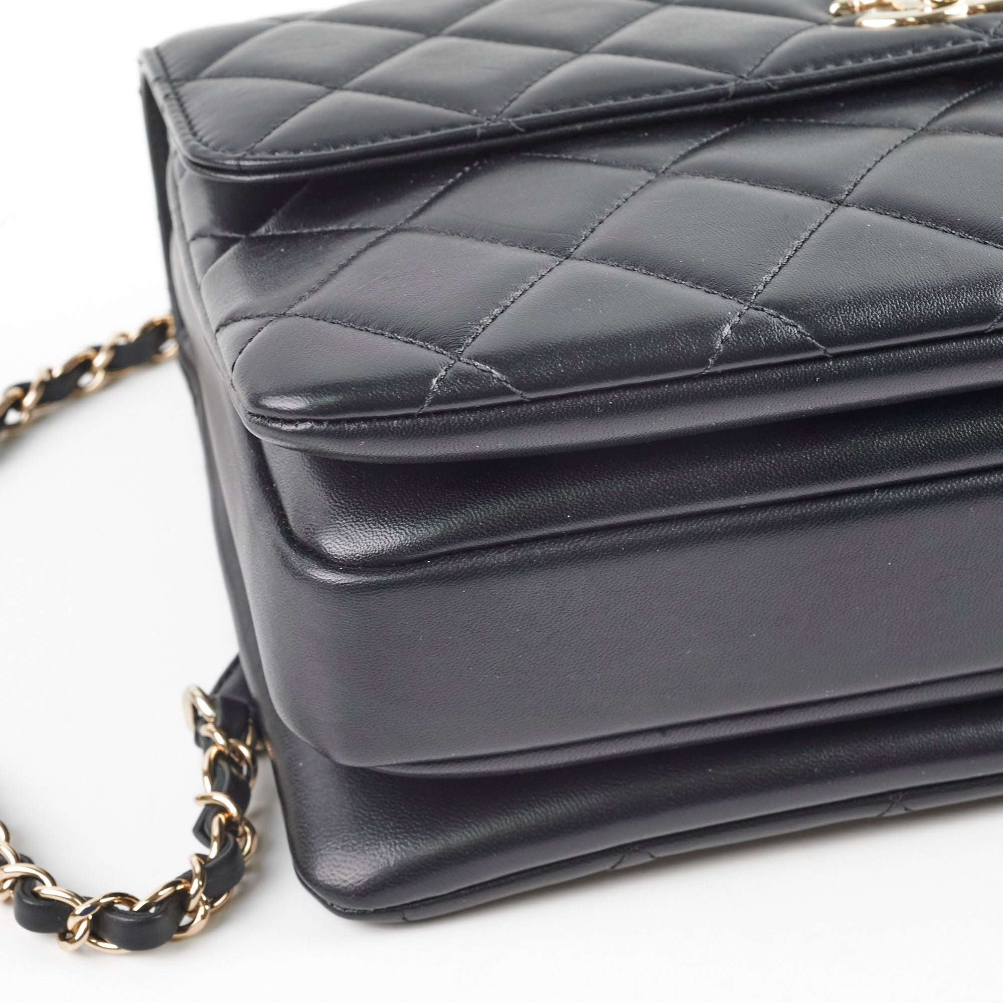 Chanel Medium Trendy CC Black Leather Shoulder Bag - Luxury Designer Handbag for Women | Perfect for Work, Evening Events & Everyday Use