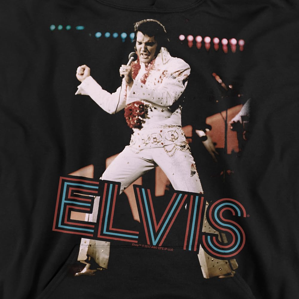Elvis Presley Hit The Lights Youth Hoodie Sweatshirt - Vintage Music Pullover for Men & Women - Perfect for Concerts, Gifts & Casual Wear