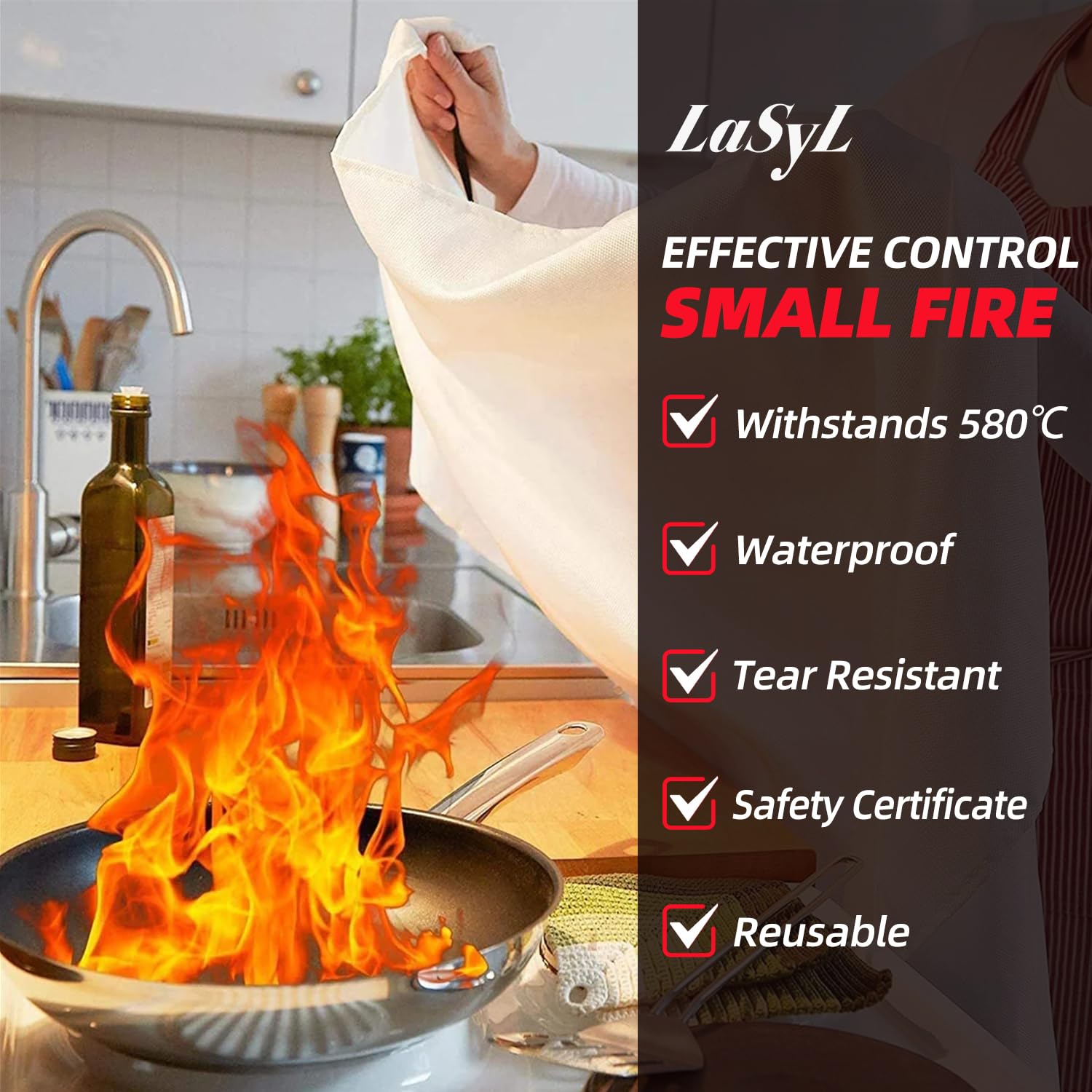 LaSyL Fire Blanket Emergency for Home - 40