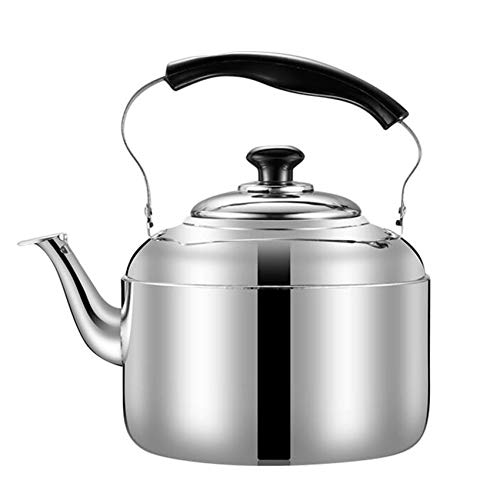 Premium Stainless Steel Whistling Tea Kettle - Stovetop & Induction Compatible for Coffee, Tea & Hot Water - Perfect for Home Kitchen, Camping & Picnic Outdoors