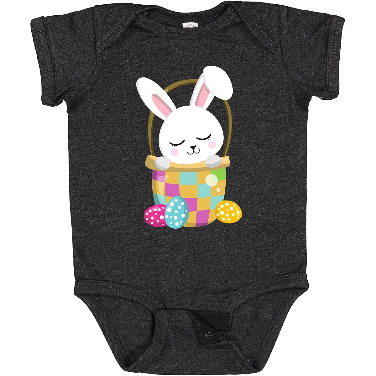 Cute Easter Bunny Baby Bodysuit with Eggs - Perfect for Easter Gifts