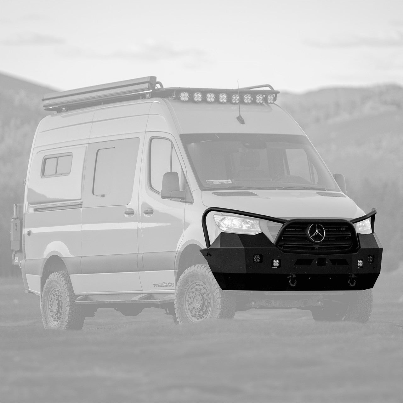 Aluminess Heavy Duty Front Winch Bumper for 2019-2023 Mercedes Sprinter Van | Off-Road Protection & Recovery | Perfect for Overlanding & Adventure Vehicles