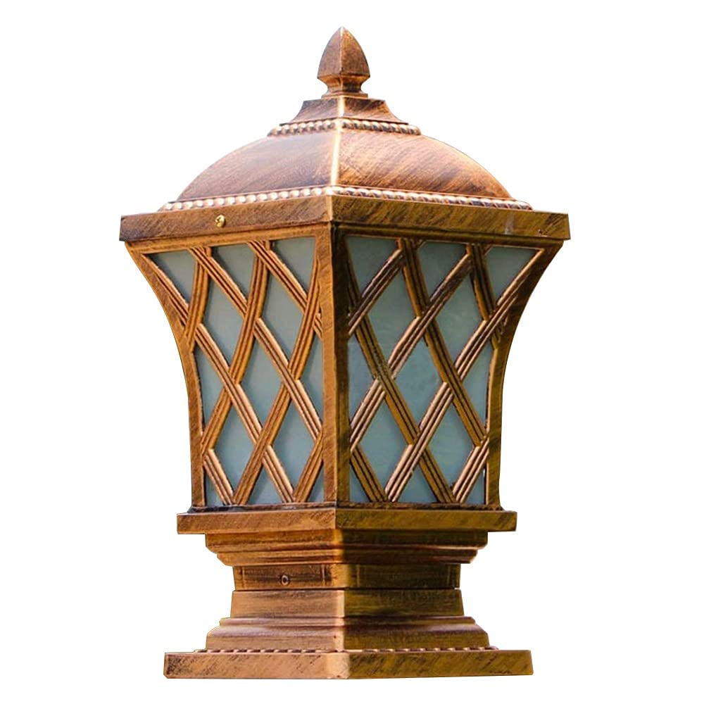 Outdoor Porch Column Post Lights - Waterproof Aluminum & Glass Patio Path Lamps for Fence, Pillar, Gate & Deck - Perfect for Rural Homes, Gardens & Outdoor Spaces
