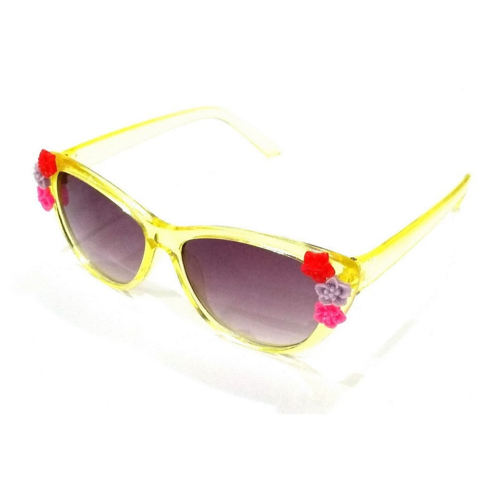 Yellow Kids Fashion Sunglasses TKS004 - UV Protection, Lightweight & Durable for Boys & Girls - Perfect for Outdoor Play, Beach, Pool & Summer Activities