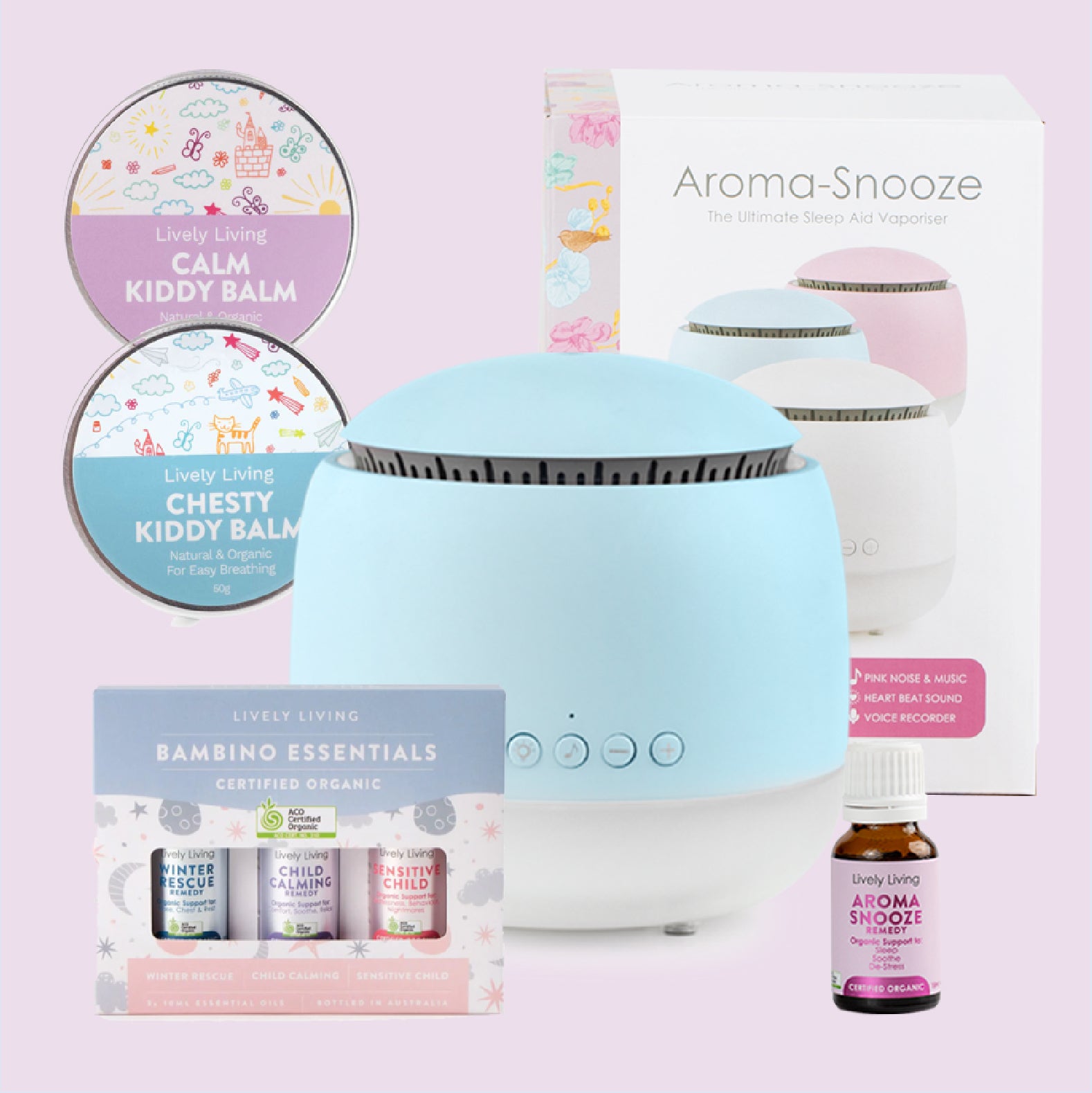 Aroma Snooze Ultimate Sleep Bundle - Essential Oil Diffuser & Sleep Aid Set for Relaxation & Better Sleep | Perfect for Bedroom, Yoga & Meditation