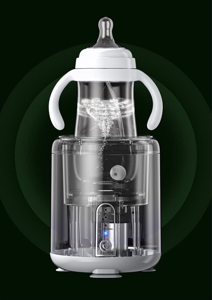 Electric Baby Bottle Shaker - USB Rechargeable Automatic Infant Formula Mixer for Milk & Formula, Anti-Colic Bottle Shaker for Newborns - Perfect for Travel, Home & Outdoor Use (Green)
