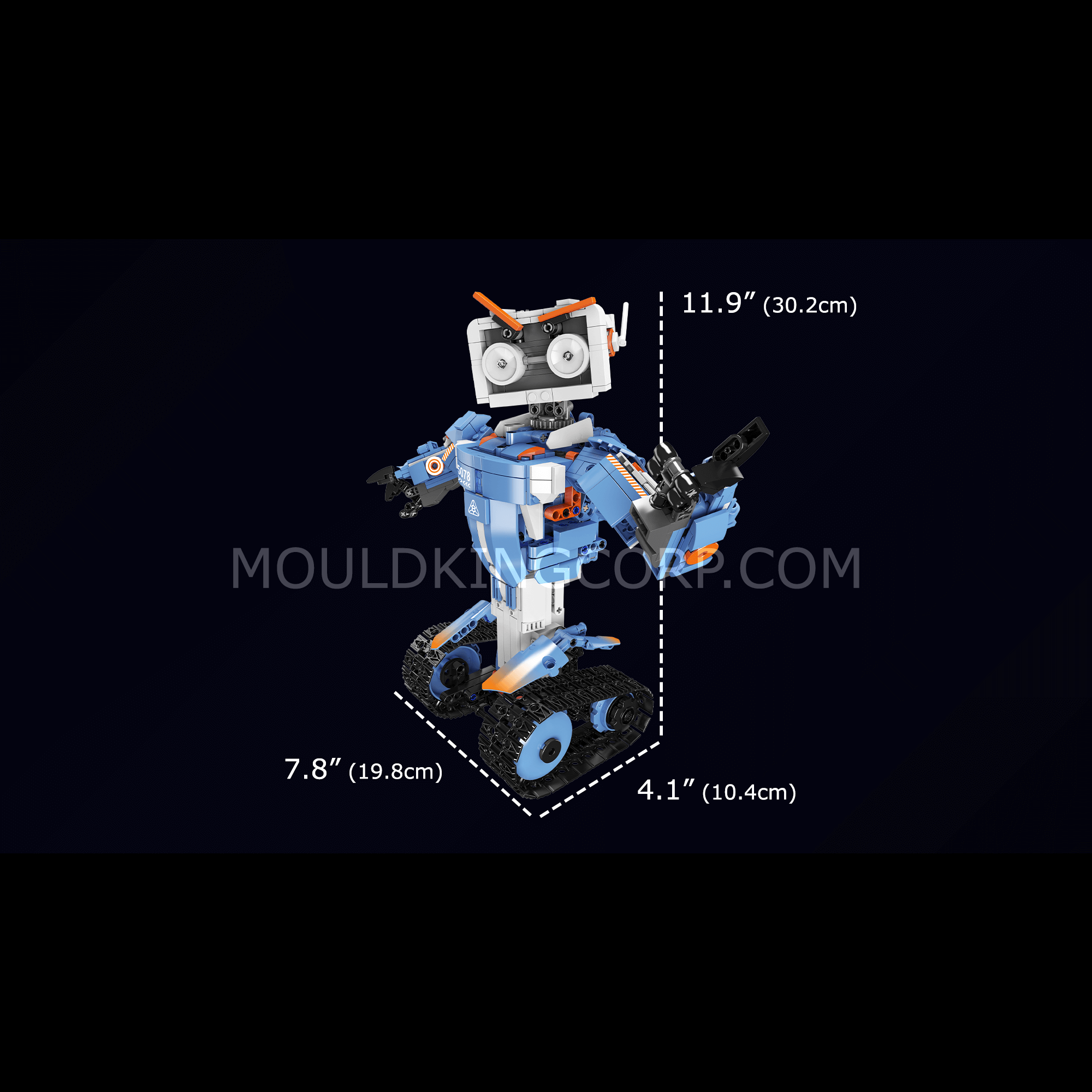 Mould King 15078 5-in-1 Robot Carl Building Set with 903 Pieces - STEM Educational Toy for Kids & Adults, Perfect for Creative Play, DIY Projects, and Robot Enthusiasts