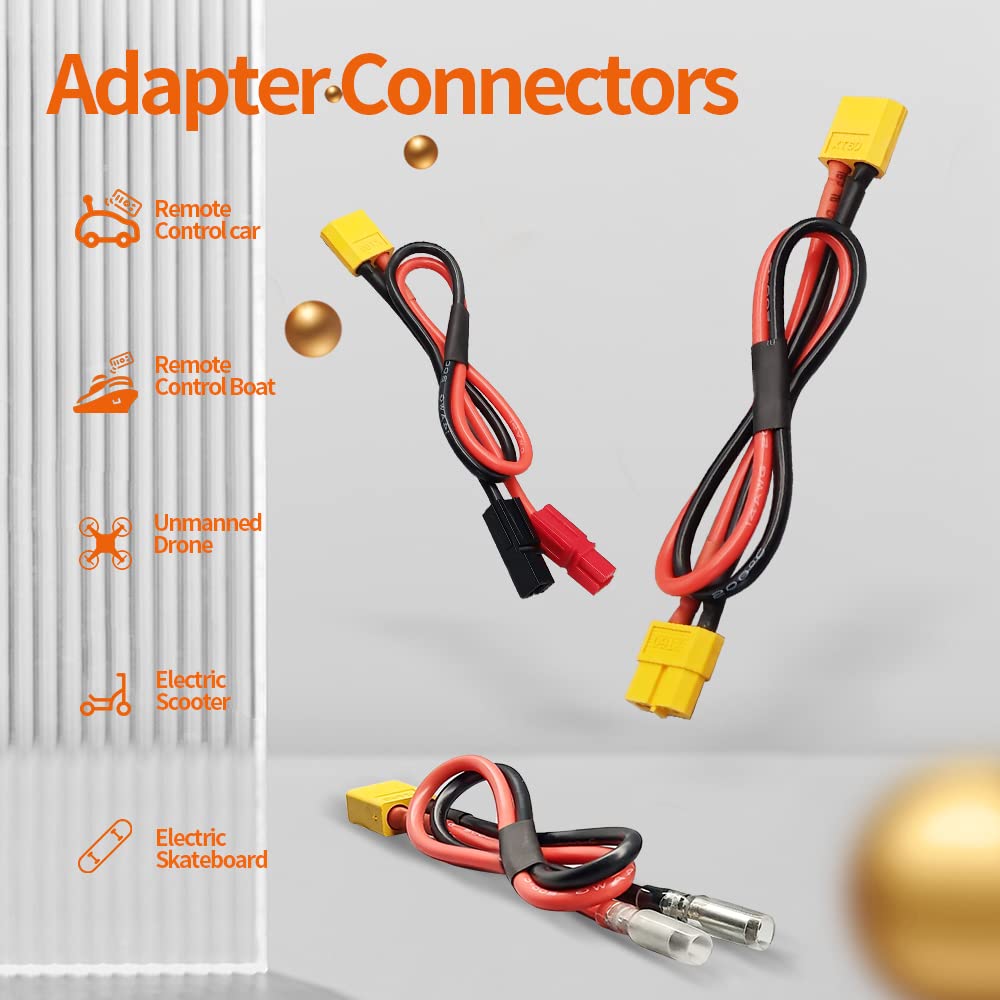 High-Quality Ebike Battery Cable Adapter - PP30/XT60/Bullet Connector for Electric Bikes | Durable & Waterproof | Perfect for Commuting, Mountain Biking & Urban Riding