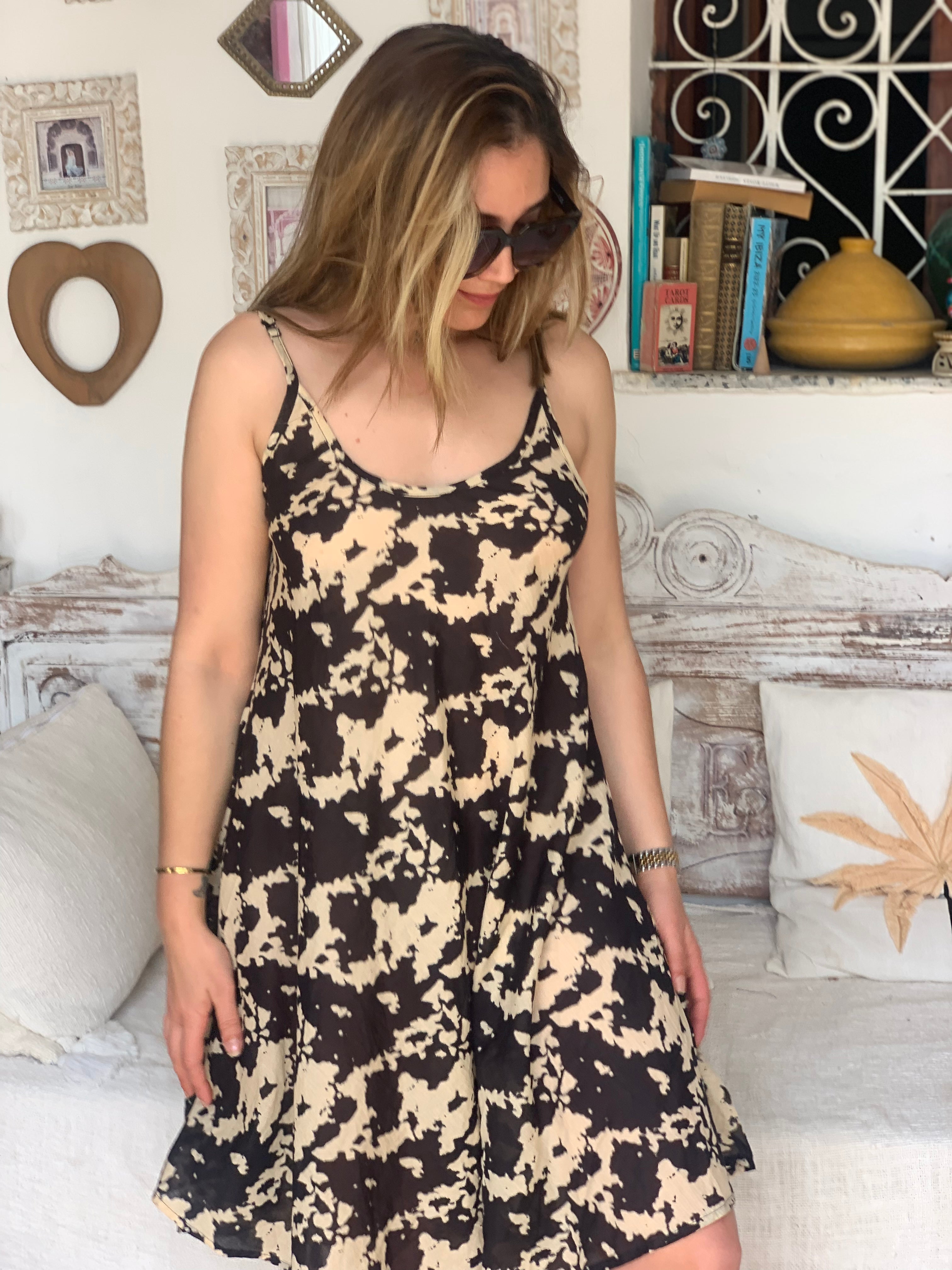 Selina Black Batik Dye Tie Dress - Sexy Summer Style for Beach Parties, Date Nights & Vacation Outfits