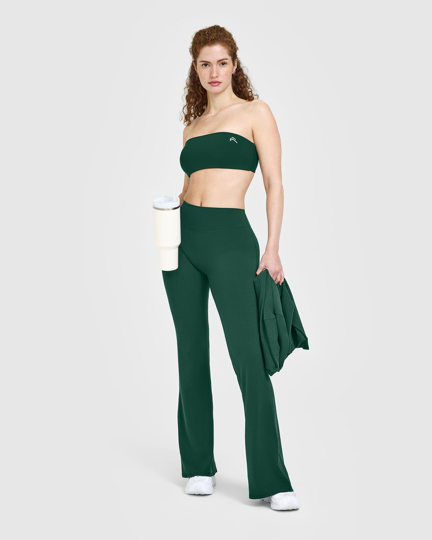 Unified Micro Bandeau Bralette - Seamless Wireless Comfort Bra in Racing Green | Yoga, Lounge & Everyday Wear